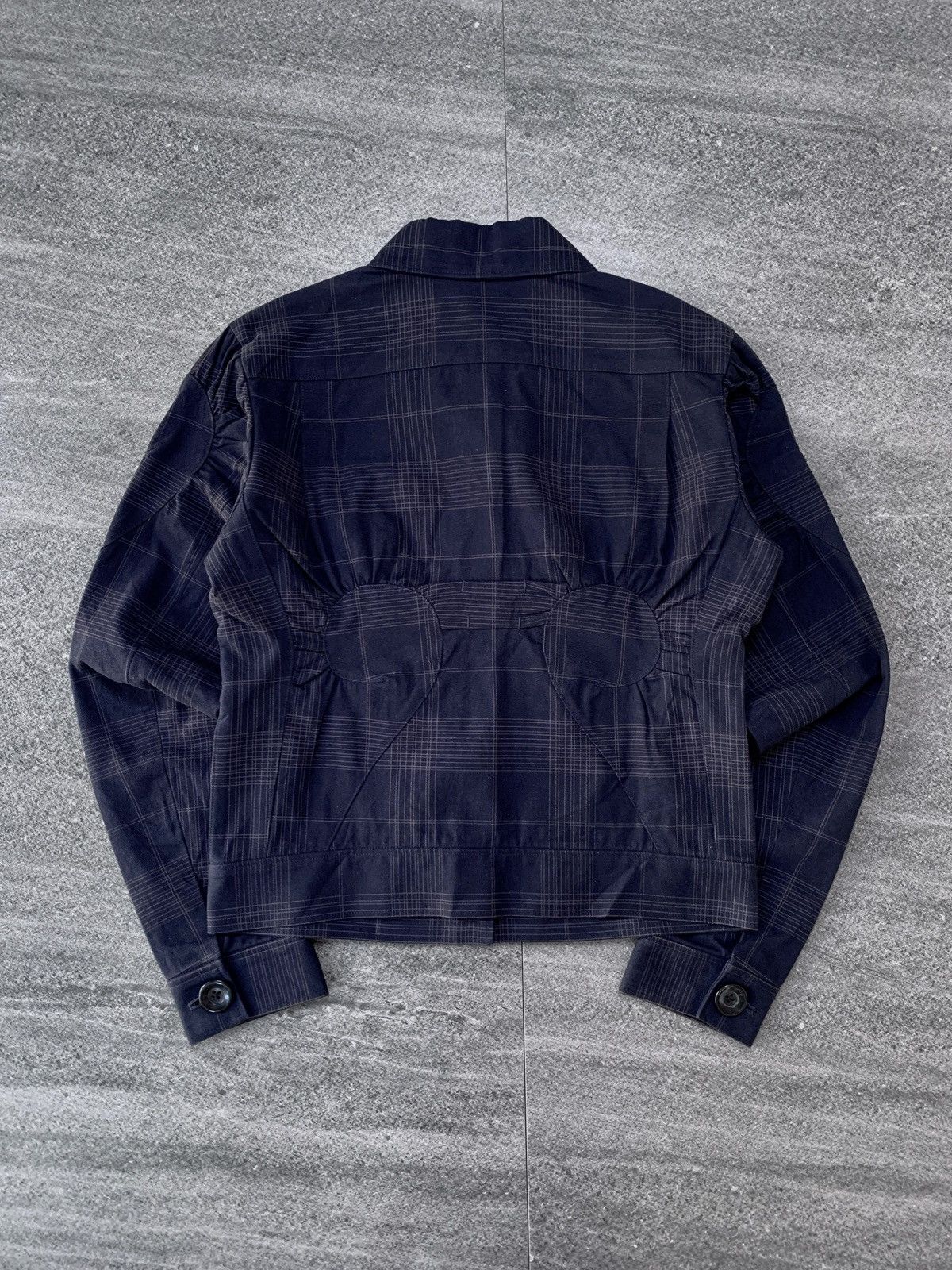 Issey Miyake AW 1993 Washer Pleats Plaid Jacket Size US XS / EU 42 / 0 - 6 Thumbnail