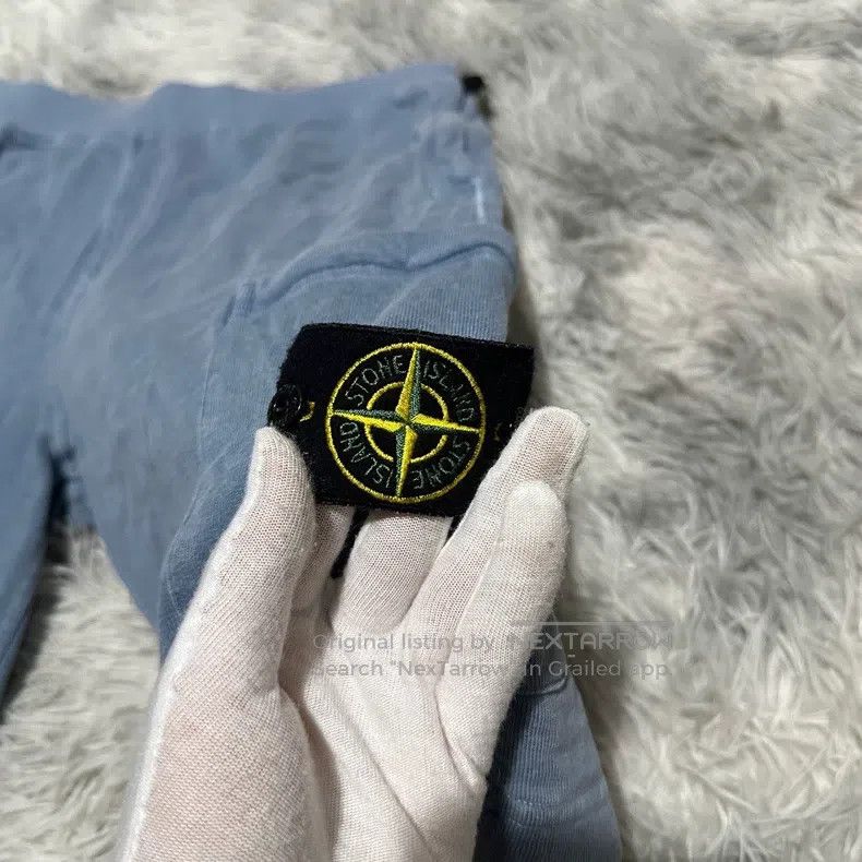 Stone Island Stone Island size S Washed Short Pants Sweatpants Blue S S Size US 27 - 3 Thumbnail