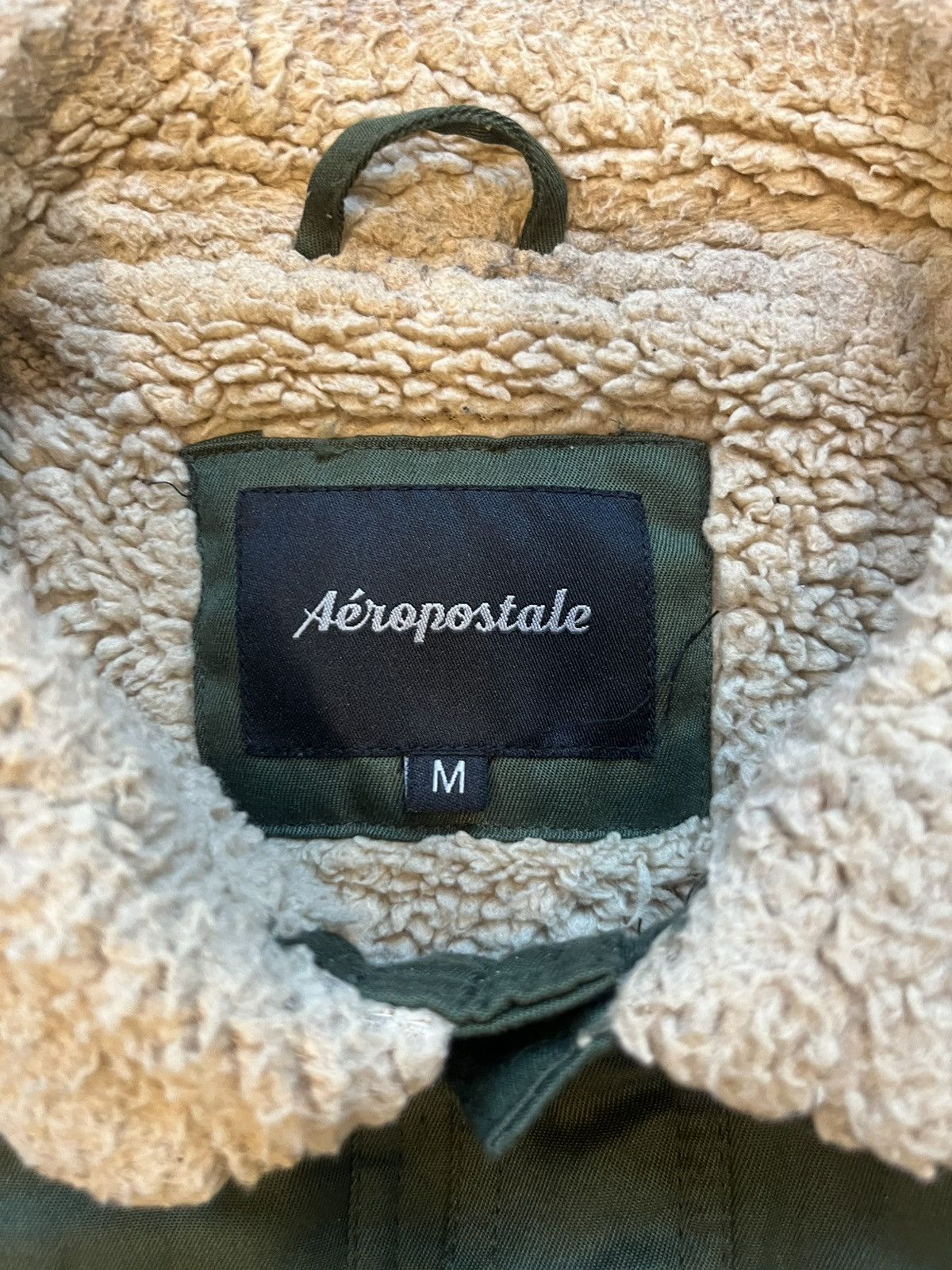 Aeropostale Aeropostale Sherpa Collar Jacket Men’s Button Up Workwear Size US M / EU 48-50 / 2 - 3 Thumbnail
