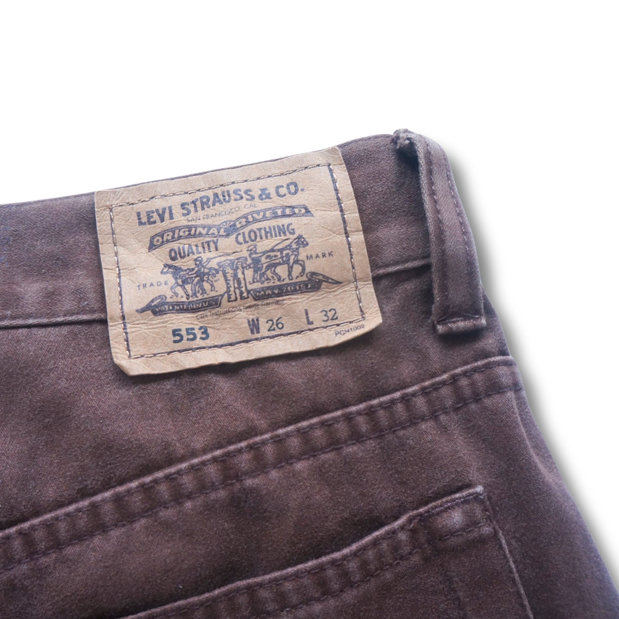 Levi's Levi's 553 Silver Tab Brown Flare Jeans Size 26" / US 2 / IT 38 - 5 Thumbnail