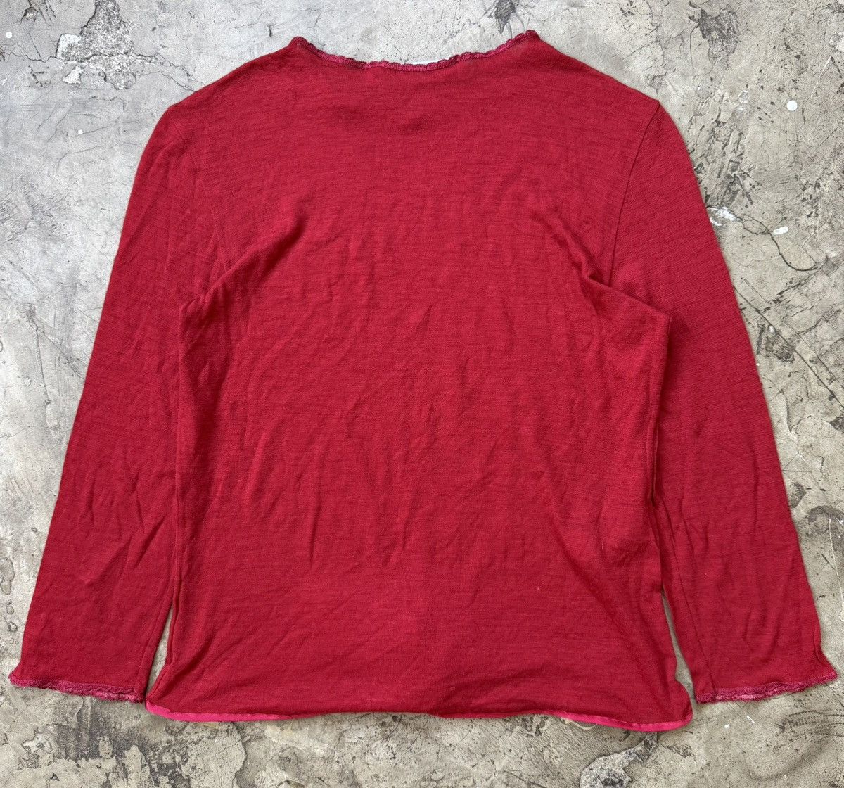 Miu Miu Miu Miu - 90’s Archive Wool Ribbon L/S Size XS / US 0-2 / IT 36-38 - 2 Thumbnail