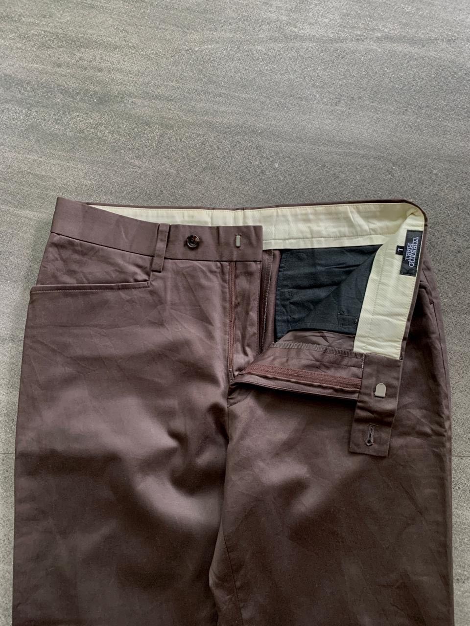 Japanese Brand Shiny Flared Trousers Size US 31 - 3 Thumbnail