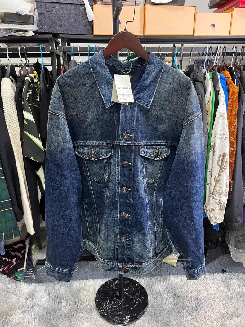 Balenciaga Balenciaga Denim Jacket Size US S / EU 44-46 / 1 - 1 Thumbnail