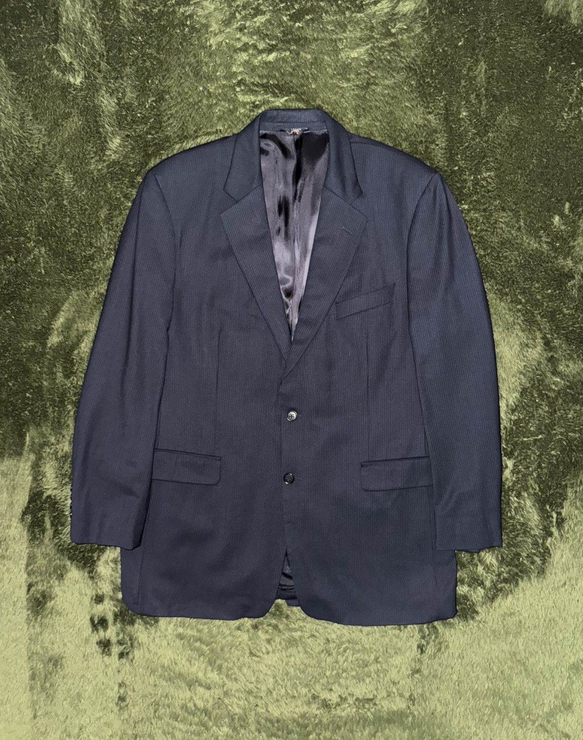 Brooks Brothers [44L] 00s Brooks Brothers 346 USA Loose Fit Blazer Navy Size 44L - 1 Thumbnail
