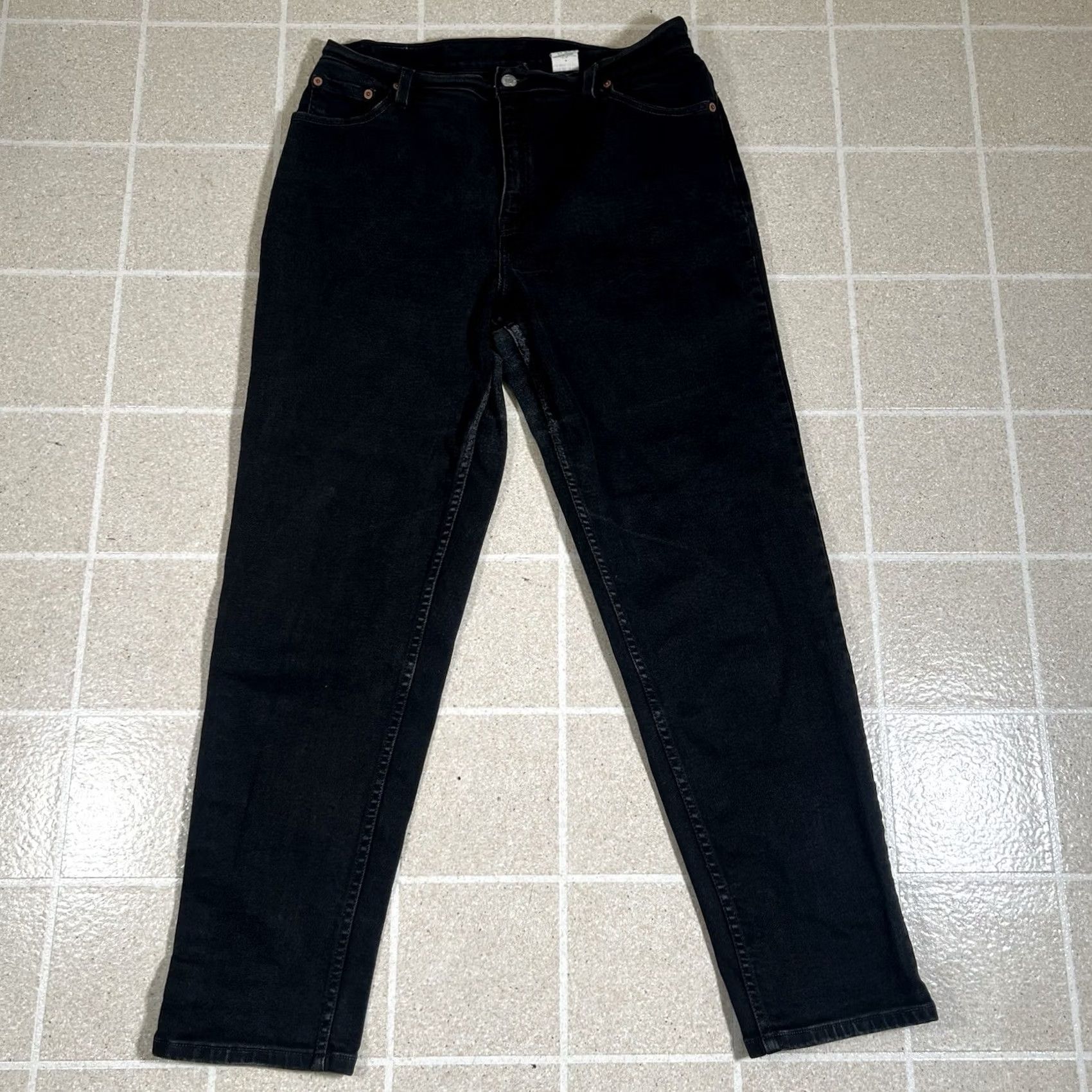 Levi's VINTAGE Levi's 550 Relaxed Fit Tapered Leg Black Jeans Women's 14 Reg M (32x30) Mens Size 32" / US 10 / IT 46 - 5 Thumbnail