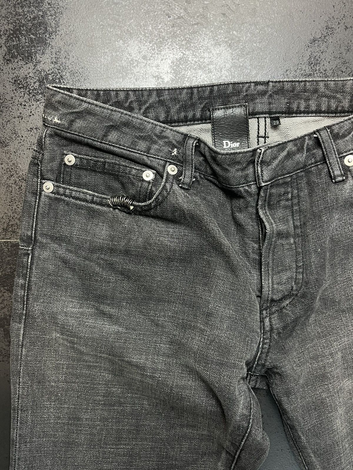 Dior × Hedi Slimane Dior hedi slimane piercing denim Size US 29 - 1 Thumbnail