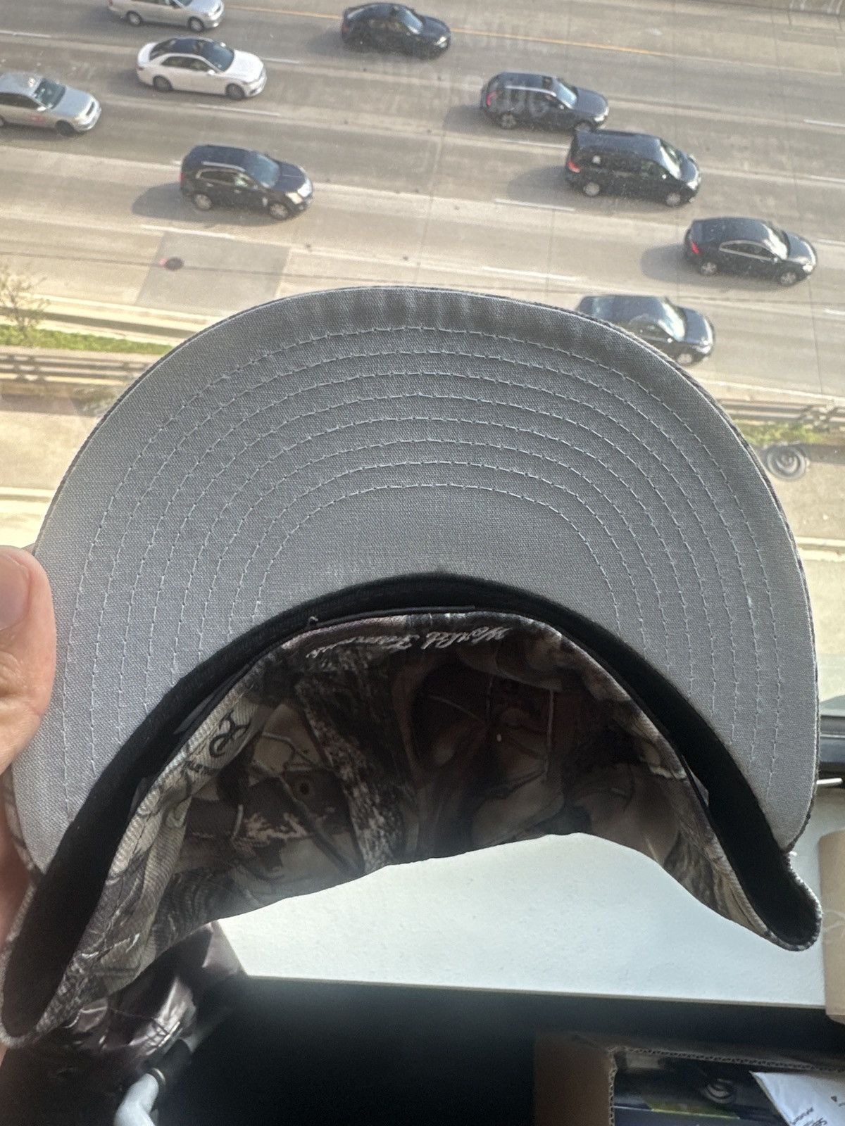 Supreme Supreme breast cancer Awareness (camo) fitted hat 7 1/4 Size 34 - 4 Thumbnail