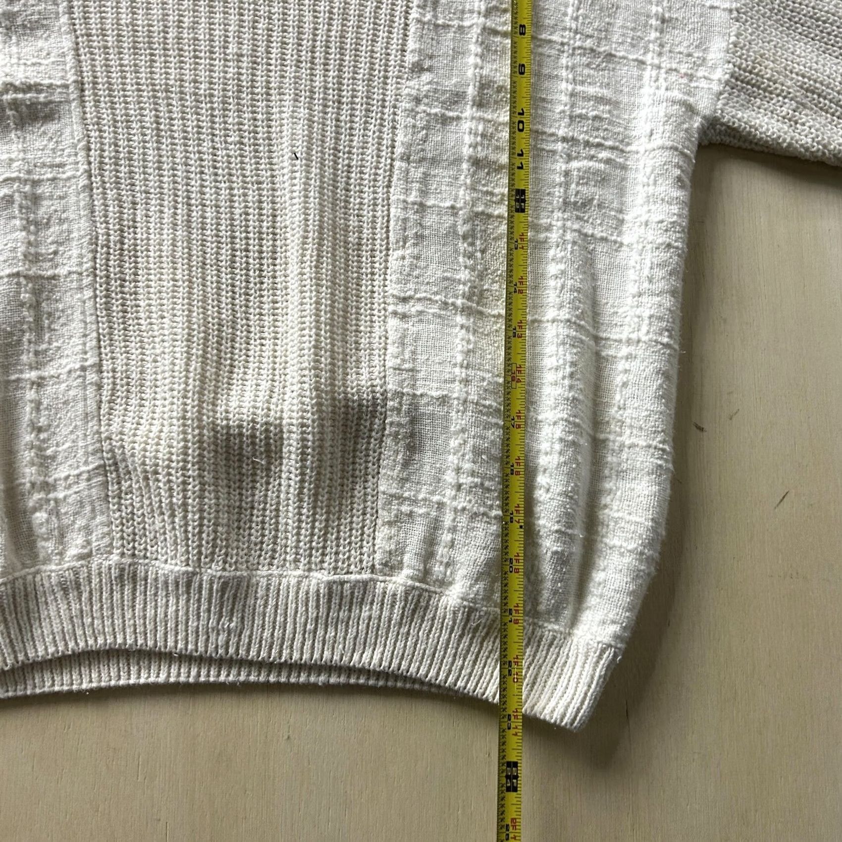 Vintage VINTAGE Tony Lambert Sweater Womens Medium White Turtleneck Knit Pullover Size M / US 6-8 / IT 42-44 - 3 Thumbnail