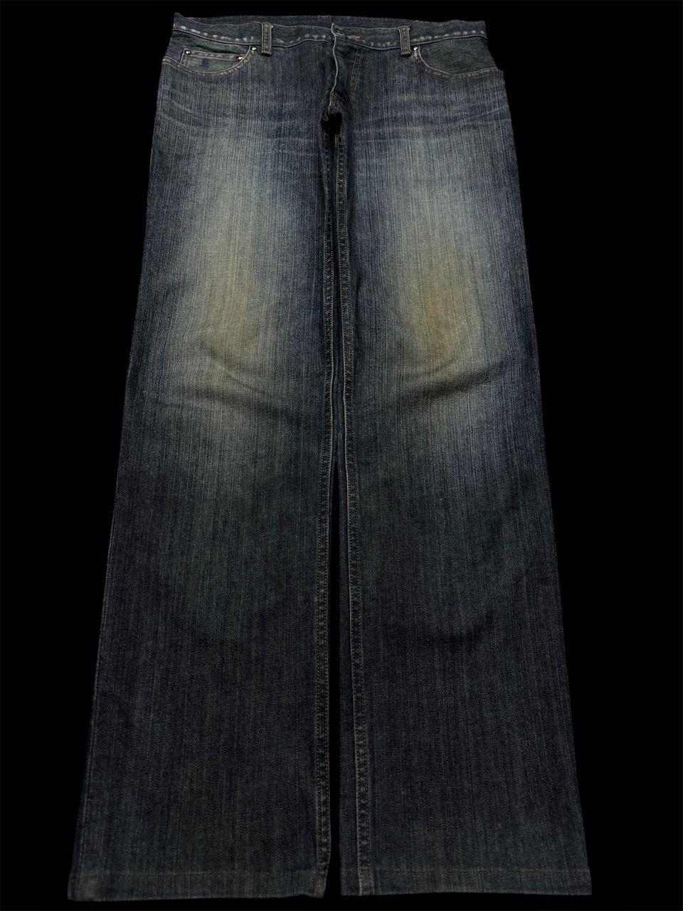 Lanvin 💥Insane💥 90s Lanvin Collection Rusty Sick Mudwash Dark Jean Size US 32 / EU 48 - 2 Thumbnail