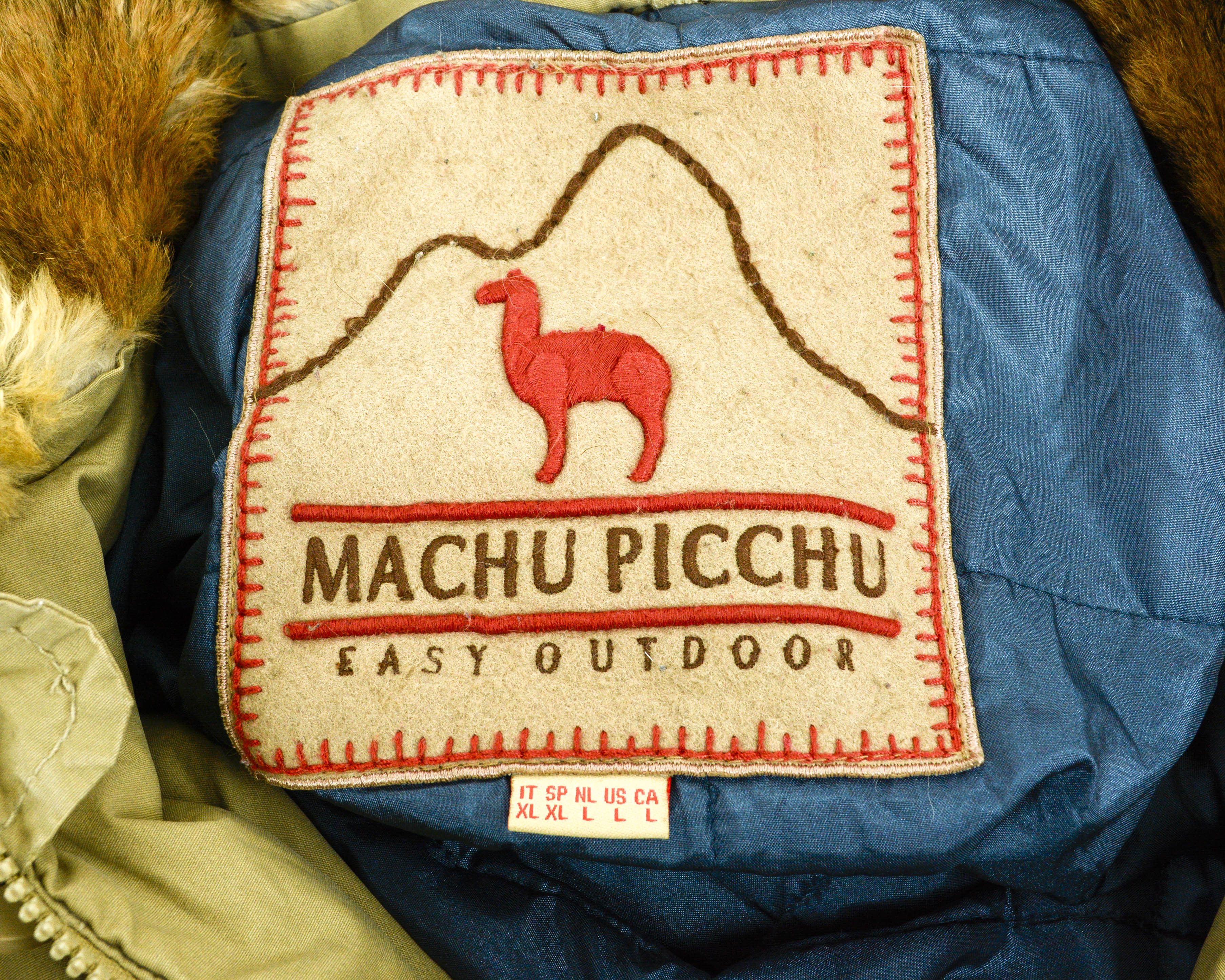 MACHUS MACHU PICCHU Padded Jacket L Windbreaker Fur Collar Coat Size US L / EU 52-54 / 3 - 4 Thumbnail