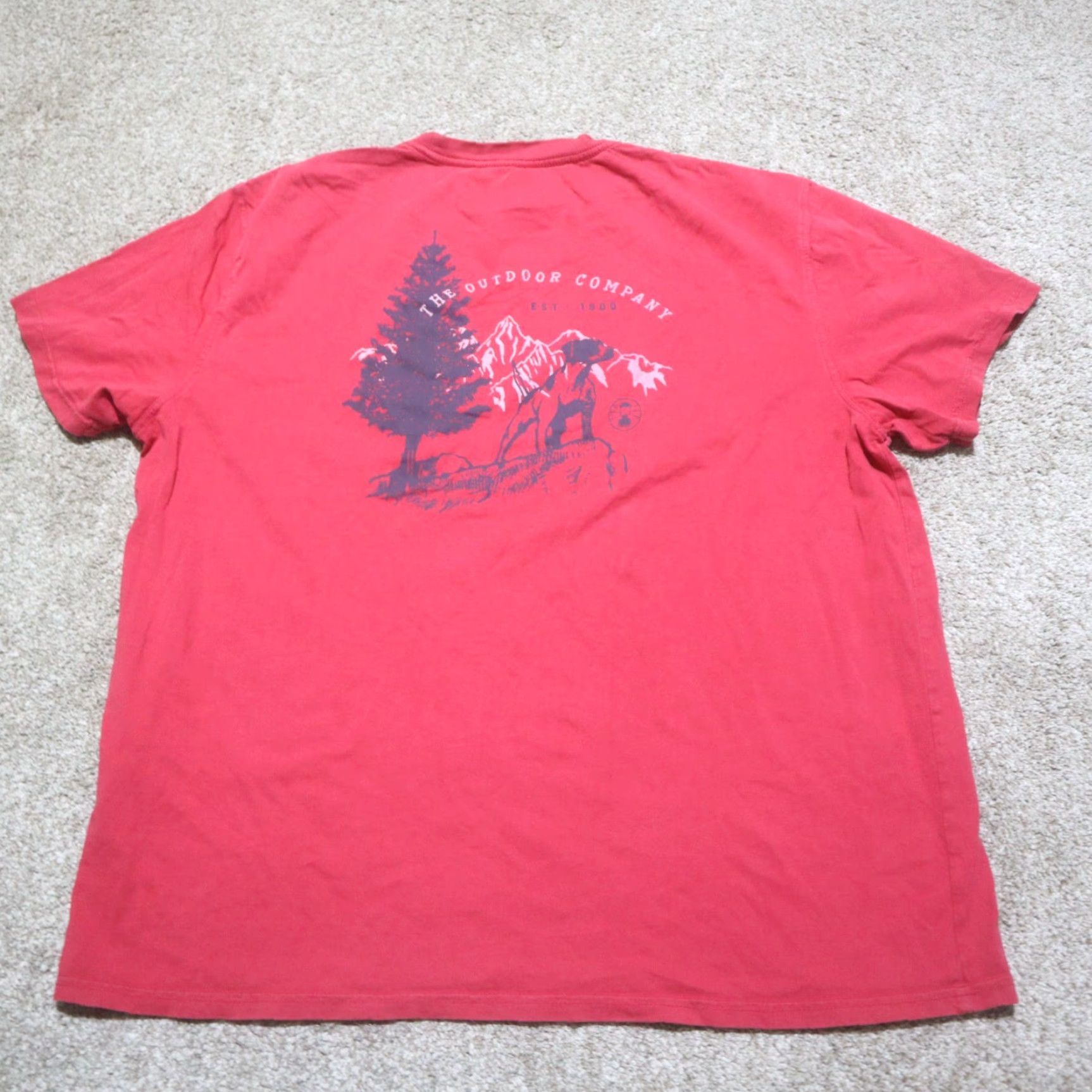 Vintage Coleman T-Shirt Shirt Adult Men L Red Graphic Tee? Size US L / EU 52-54 / 3 - 8 Thumbnail