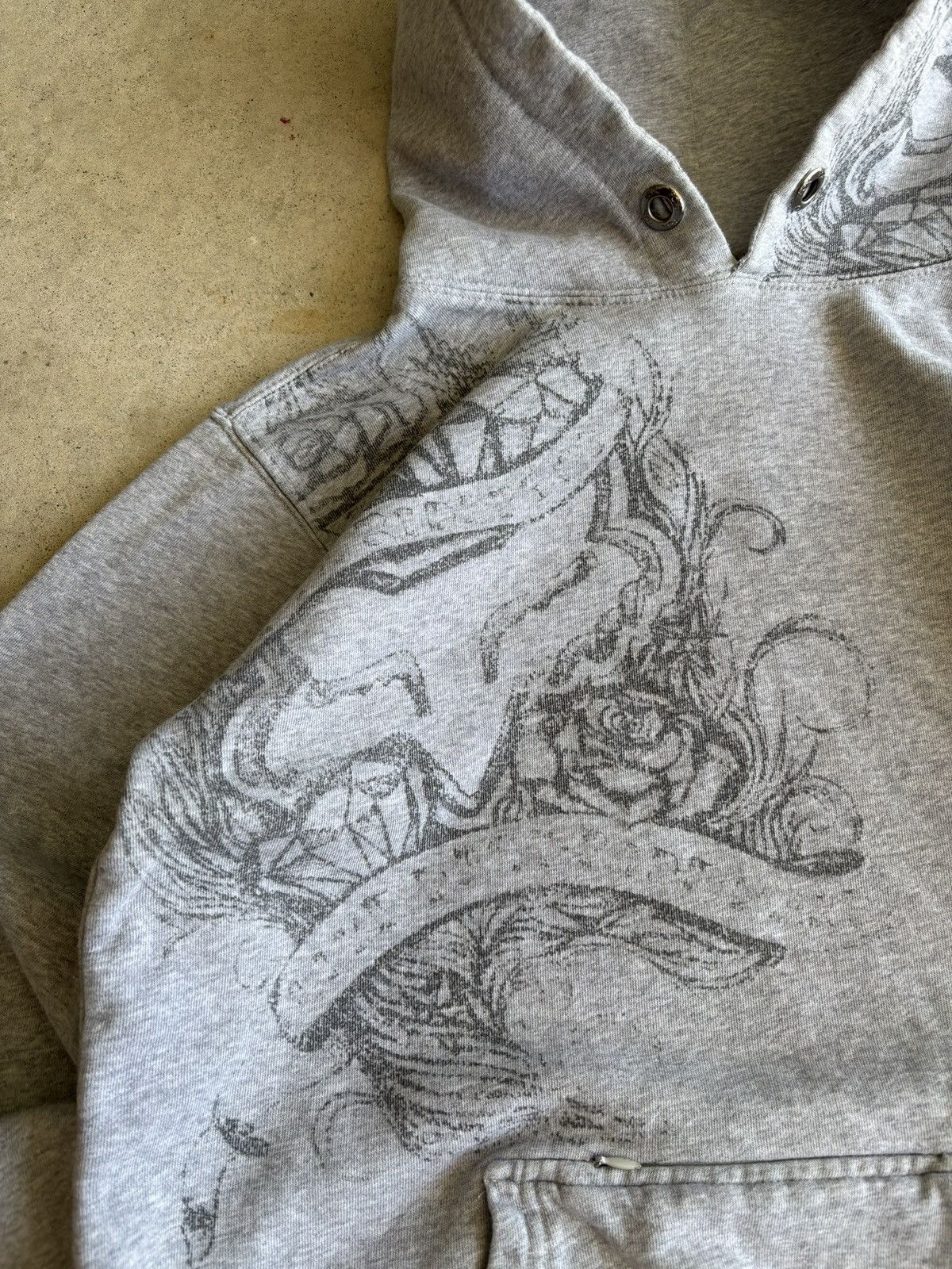 Fox Racing Vintage Y2K Fox Racing Subtle Logo Heather Grey Hoodie Size US S / EU 44-46 / 1 - 3 Thumbnail