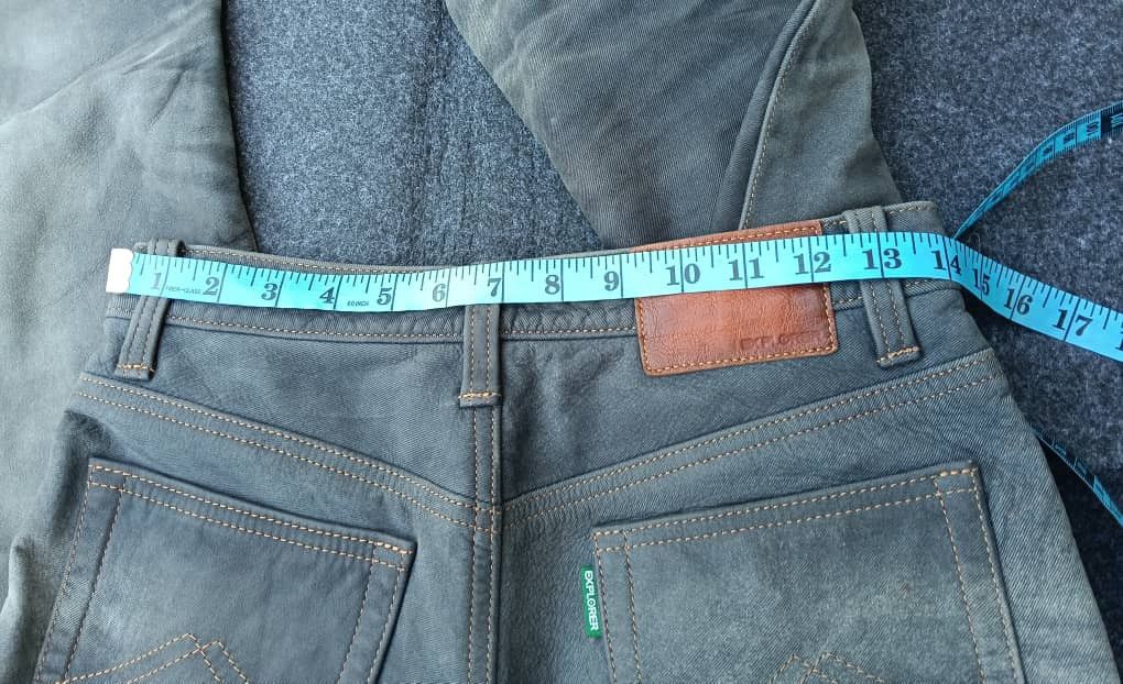 Japanese Brand KUSHITANI EXPLORER Genuine Cow Hide Leather Motorcycle Jeans Size US 28 / EU 44 - 8 Thumbnail