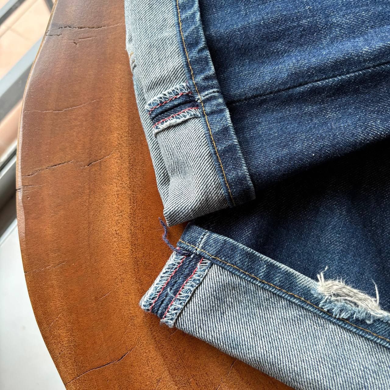 Helmut Lang Vintage Helmut Lang 1998 Classic Raw Denim Button Fly Jeans Size US 30 / EU 46 - 11 Thumbnail