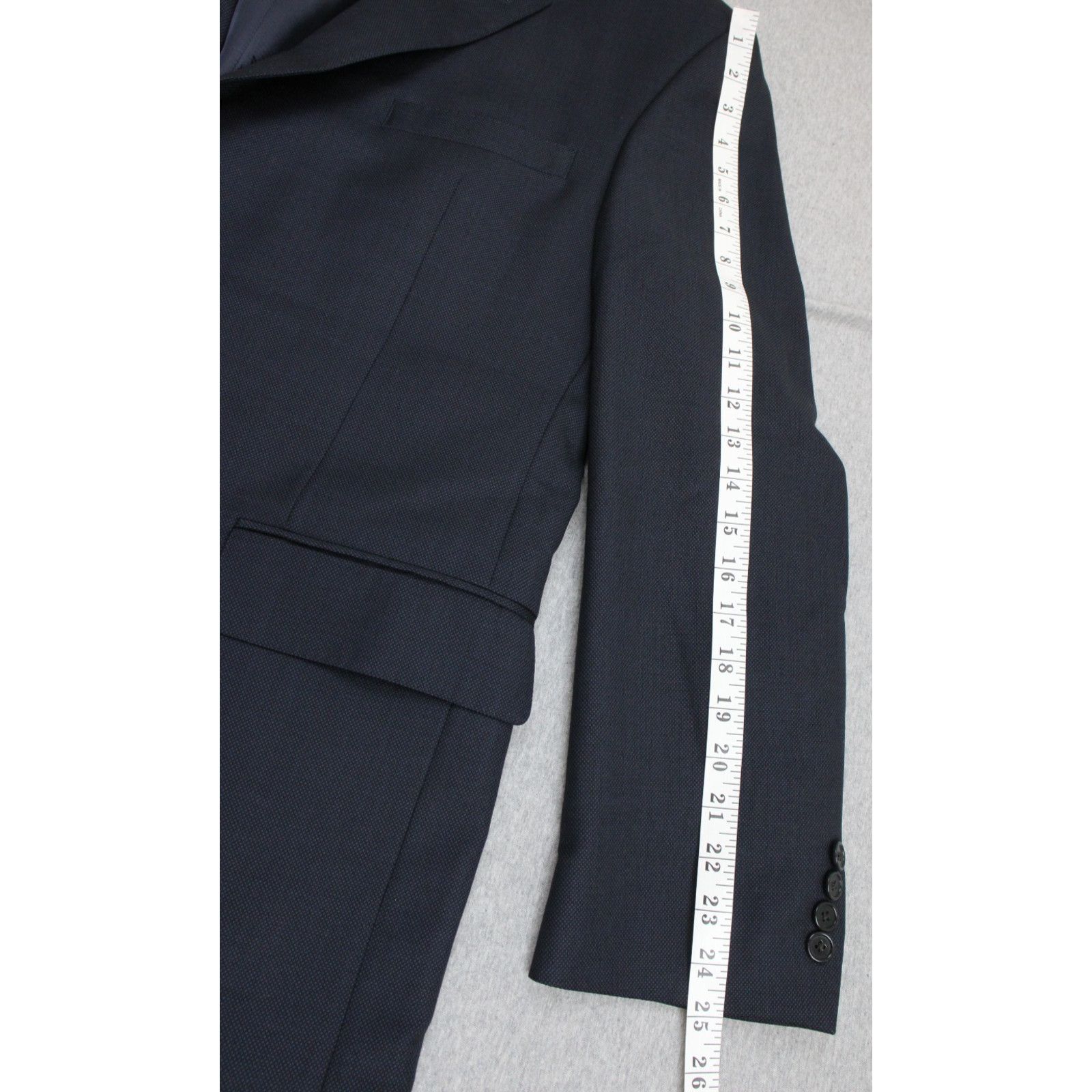 Jos. A. Bank Jos A Bank Blazer Men's 46R Navy Blue Single Breasted Size 46R - 9 Thumbnail