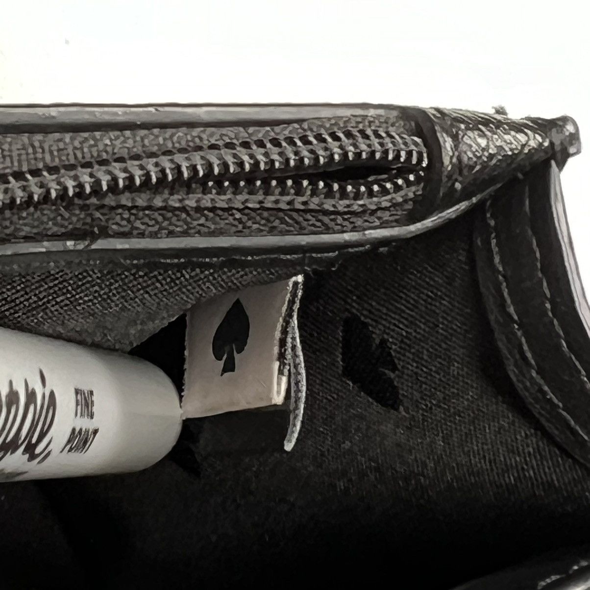 Kate Spade Kate Spade Cross Body Wallet Black Clutch Bag Black Flap Size ONE SIZE - 18 Thumbnail