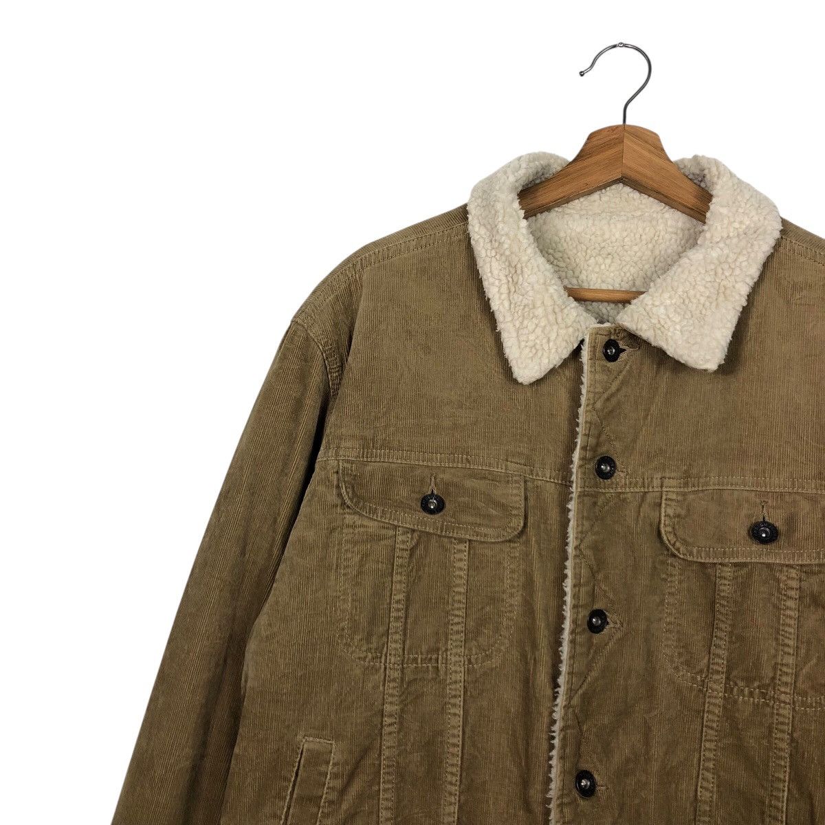Japanese Brand 📌Vtg Trucker Biker Corduroy Jacket GU Blanket Issey Miyake Size US L / EU 52-54 / 3 - 8 Thumbnail