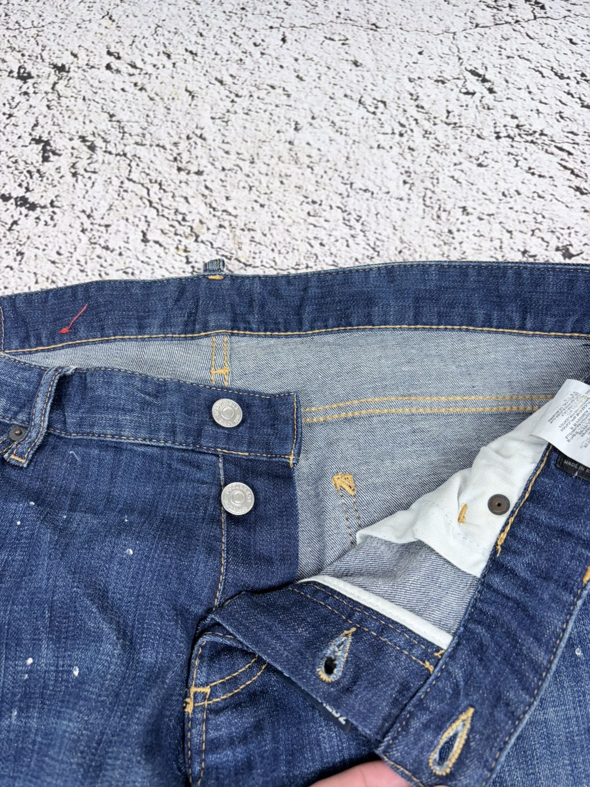 Dsquared2 Dsquared2 Cool Guy Jeans Distressed Paint Splatter Denim 52 Size US 36 / EU 52 - 8 Thumbnail