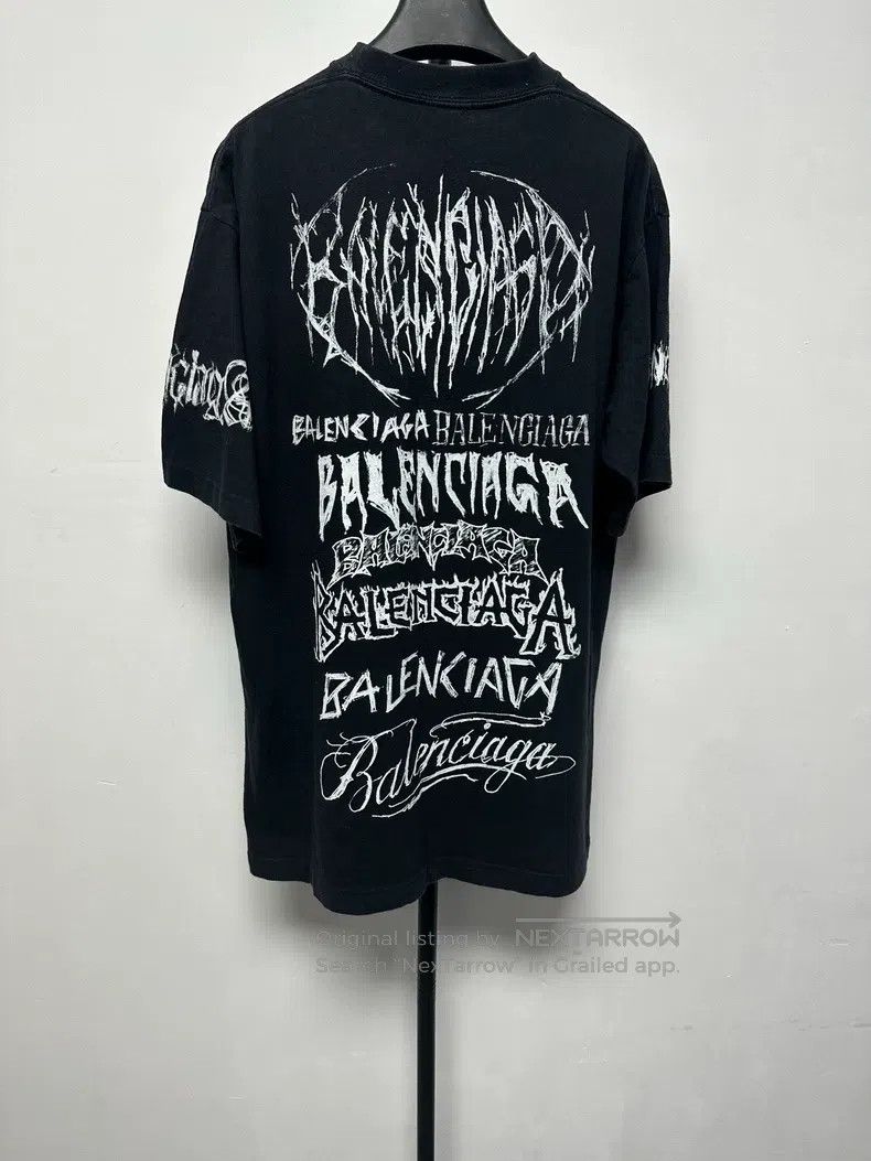Balenciaga Balenciaga Letter Print Round Neck Pullover T-Shirt Size US XS / EU 42 / 0 - 2 Thumbnail
