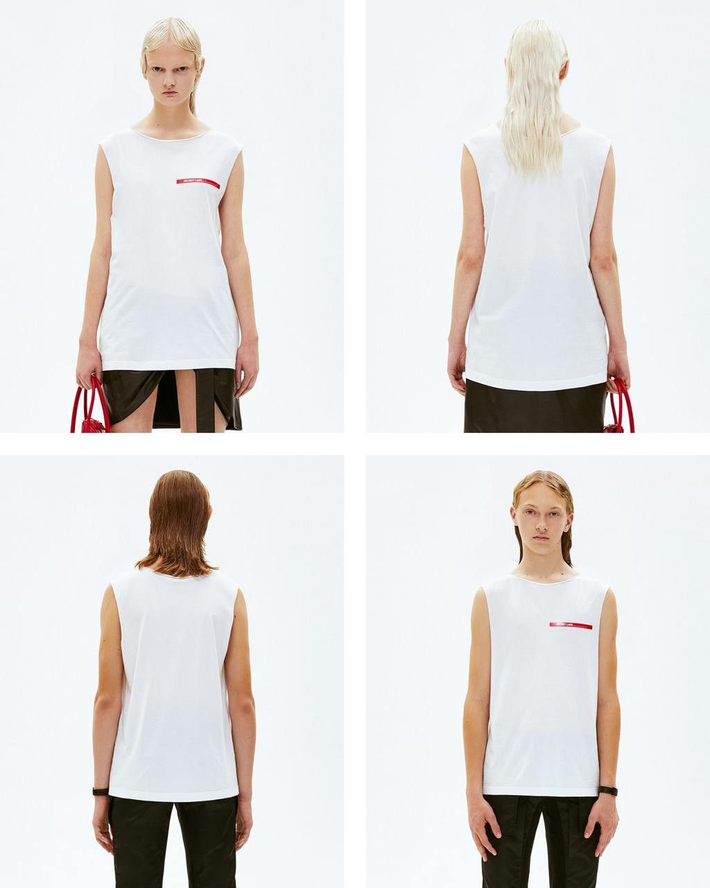 Helmut Lang Helmut Lang Red logo Tank Top (1451) Size US XS / EU 42 / 0 - 2 Thumbnail