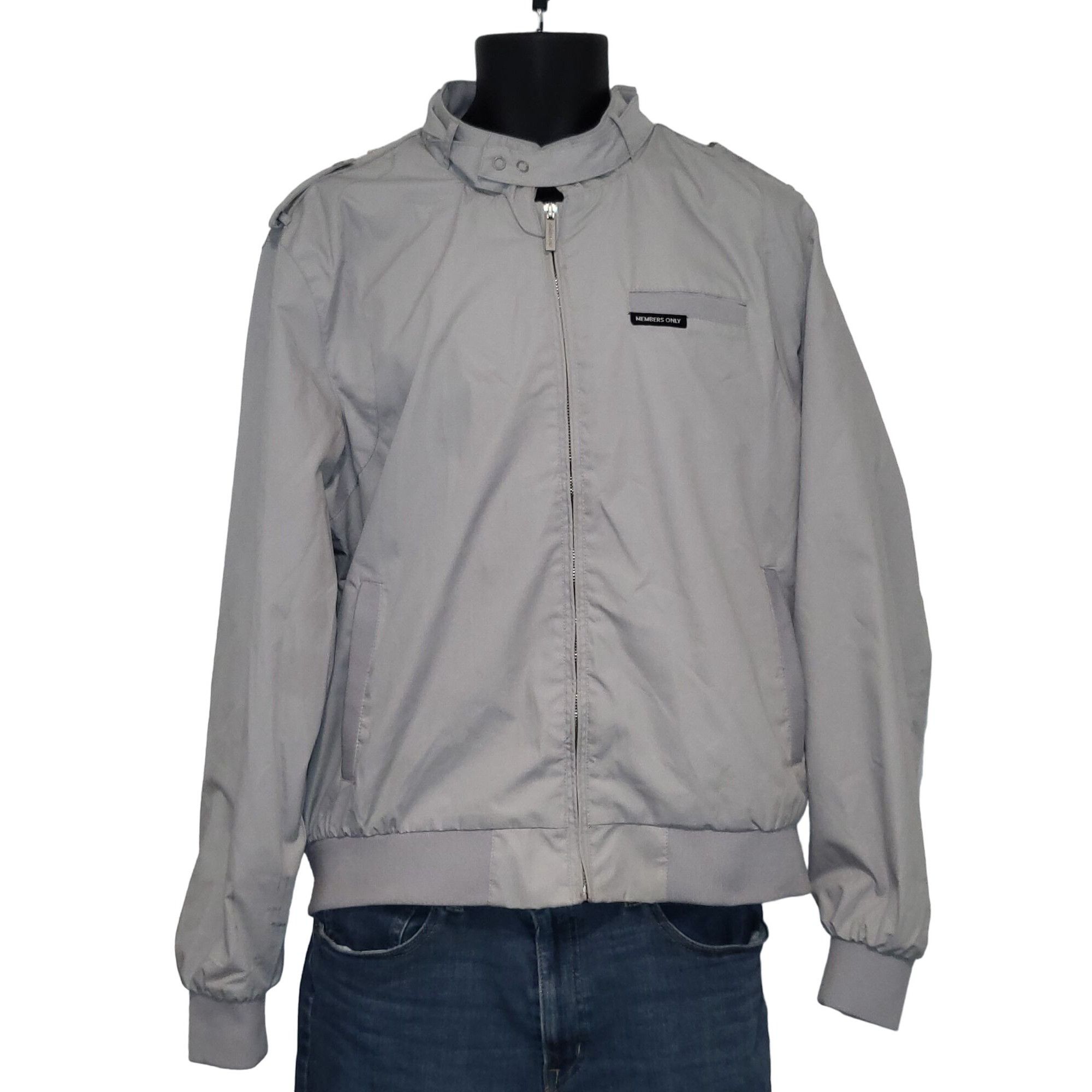 Members Only Members Only Cafe Racer Bomber Jacket Mens L MO Moto Gray Re Size US M / EU 48-50 / 2 - 2 Thumbnail