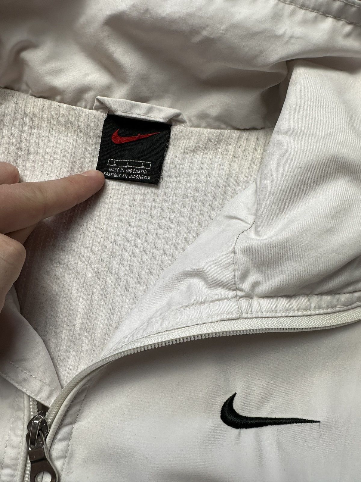 Nike × Vintage Vintage Nike jacket white logo size M/L Size US M / EU 48-50 / 2 - 6 Thumbnail