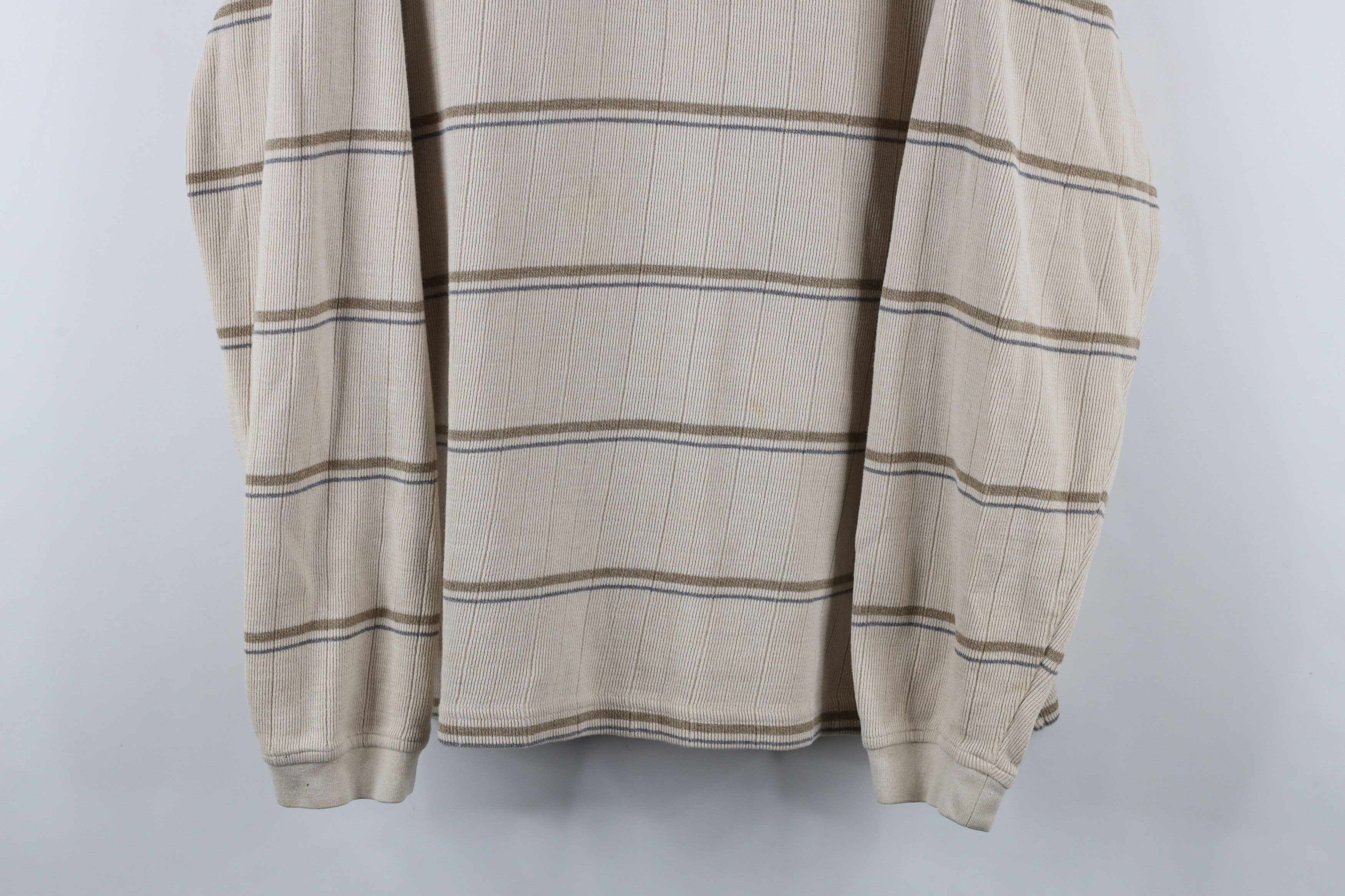 Vintage Vintage 90s Streetwear Heavy Ribbed Long Sleeve Polo Shirt Size US XL / EU 56 / 4 - 3 Thumbnail