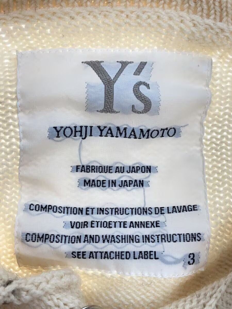 Y's × Yohji Yamamoto Contrast Stitch Raw Seam Wool Knit Cardigan Size L / US 10 / IT 46 - 4 Thumbnail