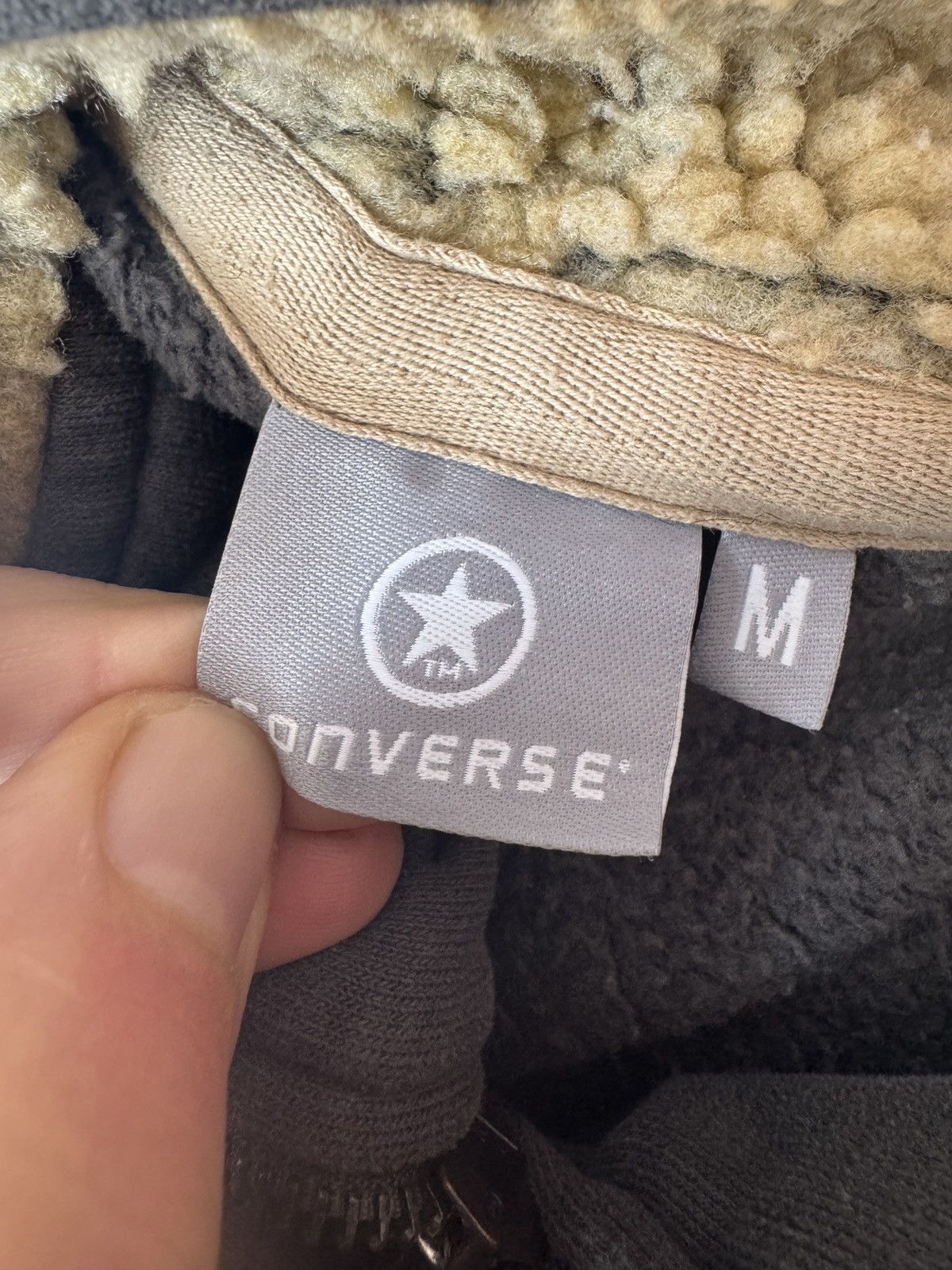 Converse Vintage Converse Gray Fur Japanese Hoodie Size US M / EU 48-50 / 2 - 7 Thumbnail
