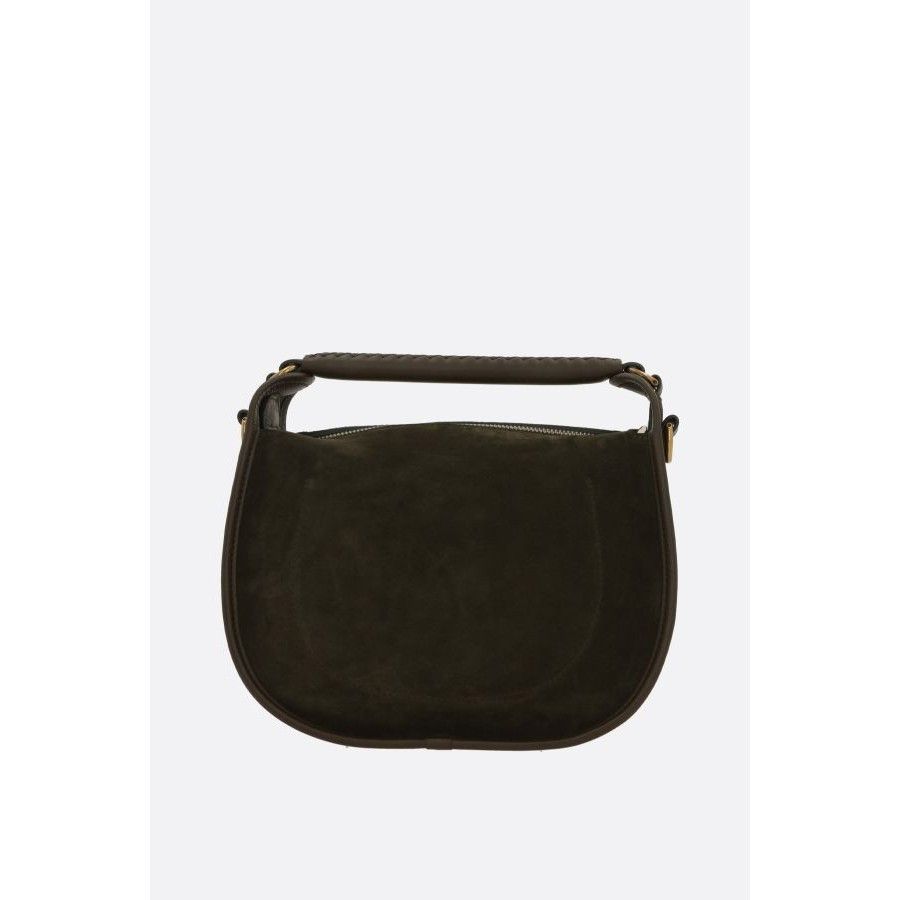Burberry BURBERRY B Clip Small Brown Suede Messenger Bag New & Authen Size ONE SIZE - 3 Thumbnail