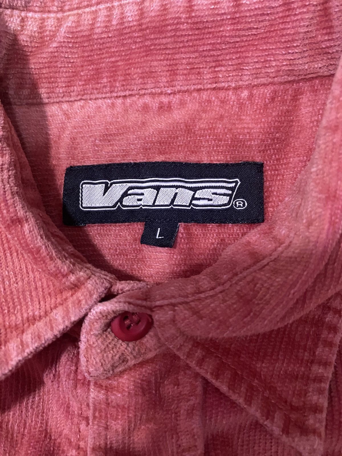 Vans × Vintage Vintage Vans Usa Skateboard Shirt Corduroy Button up Size US L / EU 52-54 / 3 - 8 Thumbnail