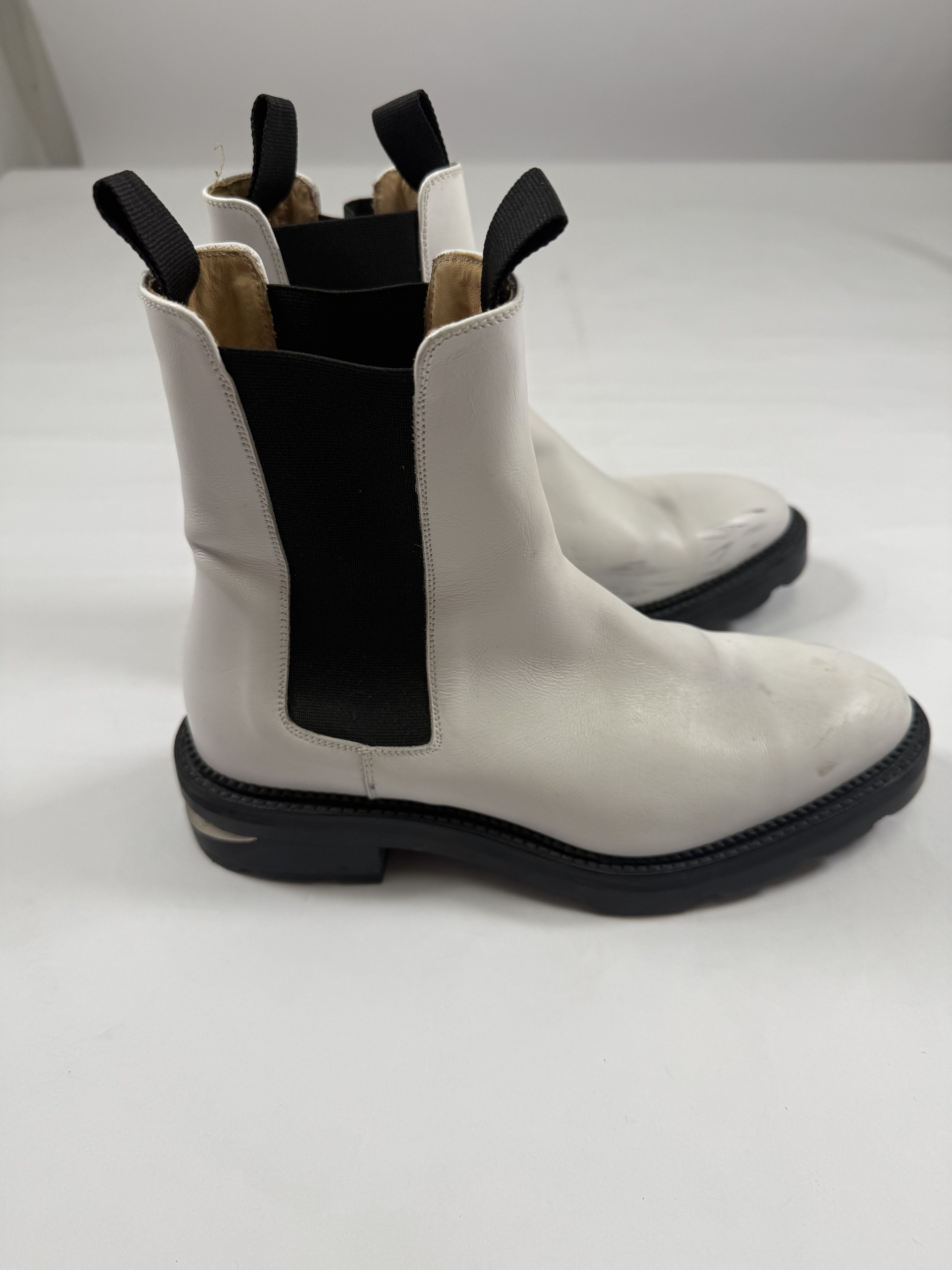 Alexander Wang Alexander Wang Andy Chelsea Boots - White Leather Size US 6 / IT 36 - 2 Thumbnail