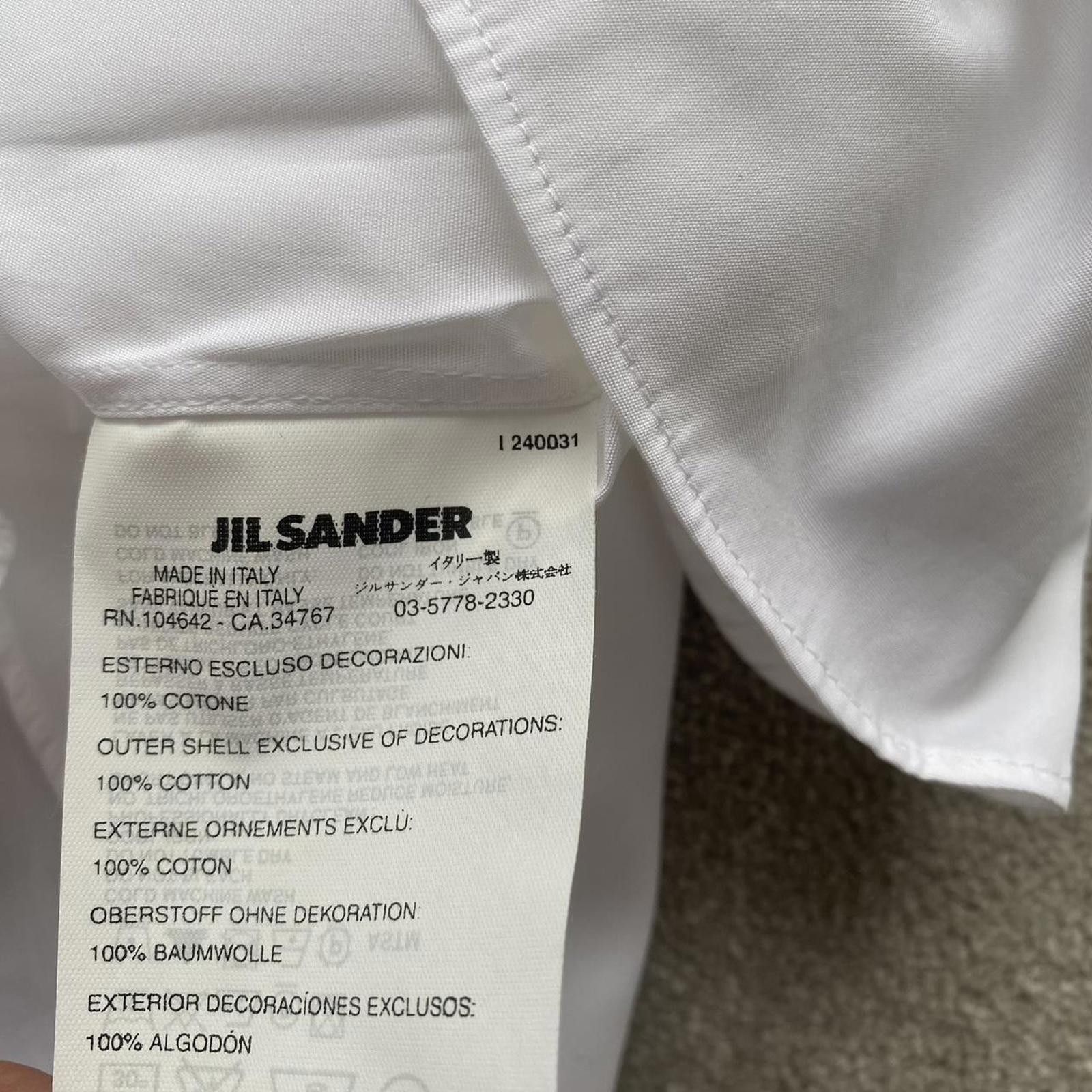 Jil Sander Jil Sander Embroidered Button Down Shirt Size US XL / EU 56 / 4 - 7 Thumbnail