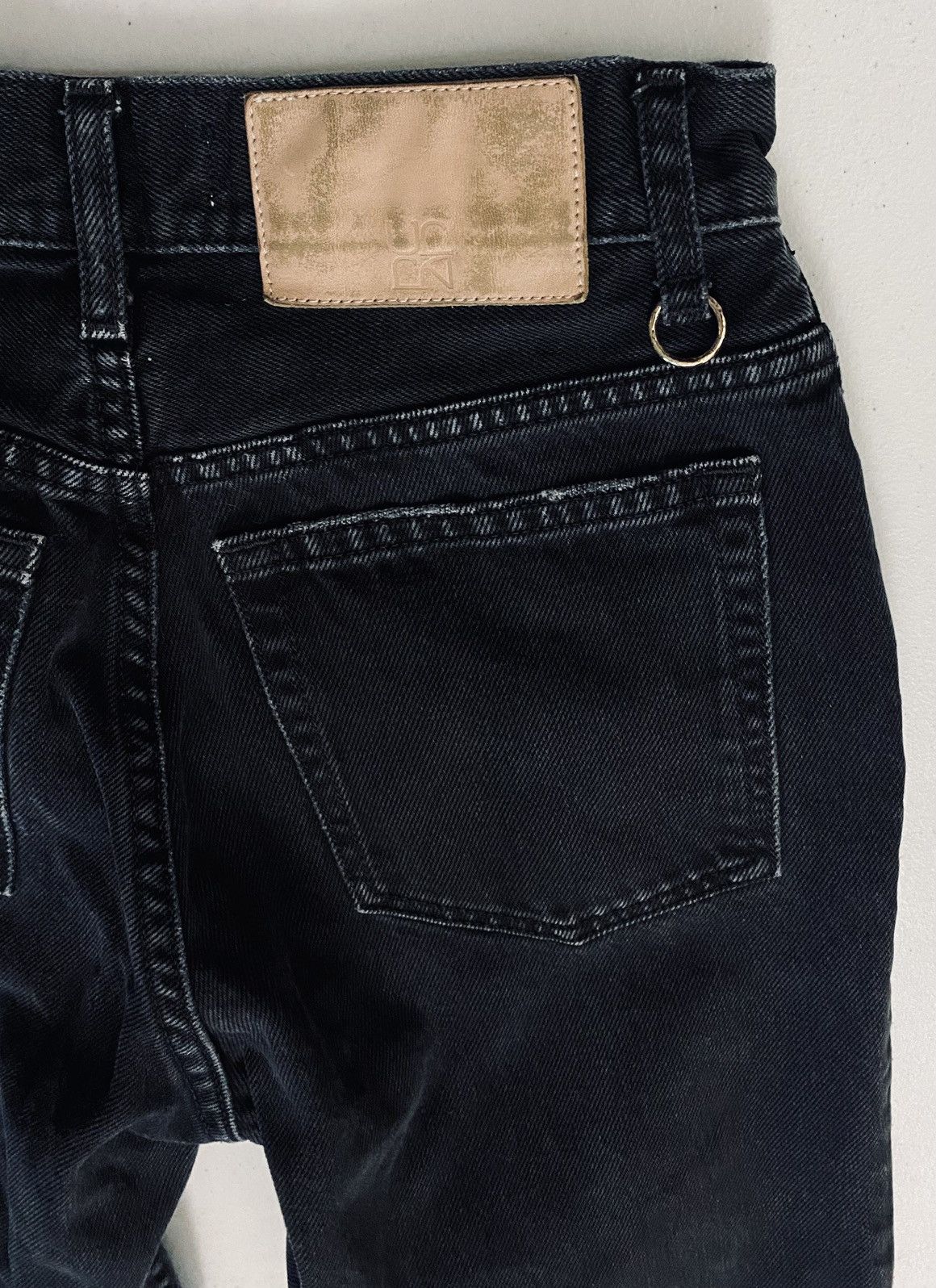 Ulla Johnson Ulla Johnson Black Smoke Wash Agnes Jeans Made in USA 25 VGC Size 25" / US 0 / IT 36 - 8 Thumbnail