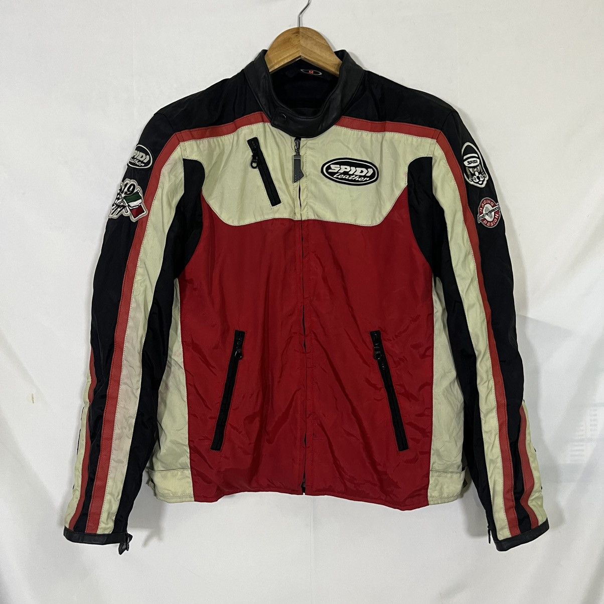 Vintage VINTAGE SPIDI LEATHER 77 HARDSHELL PAD PATCHES RACING JACKET Size US M / EU 48-50 / 2 - 1 Thumbnail
