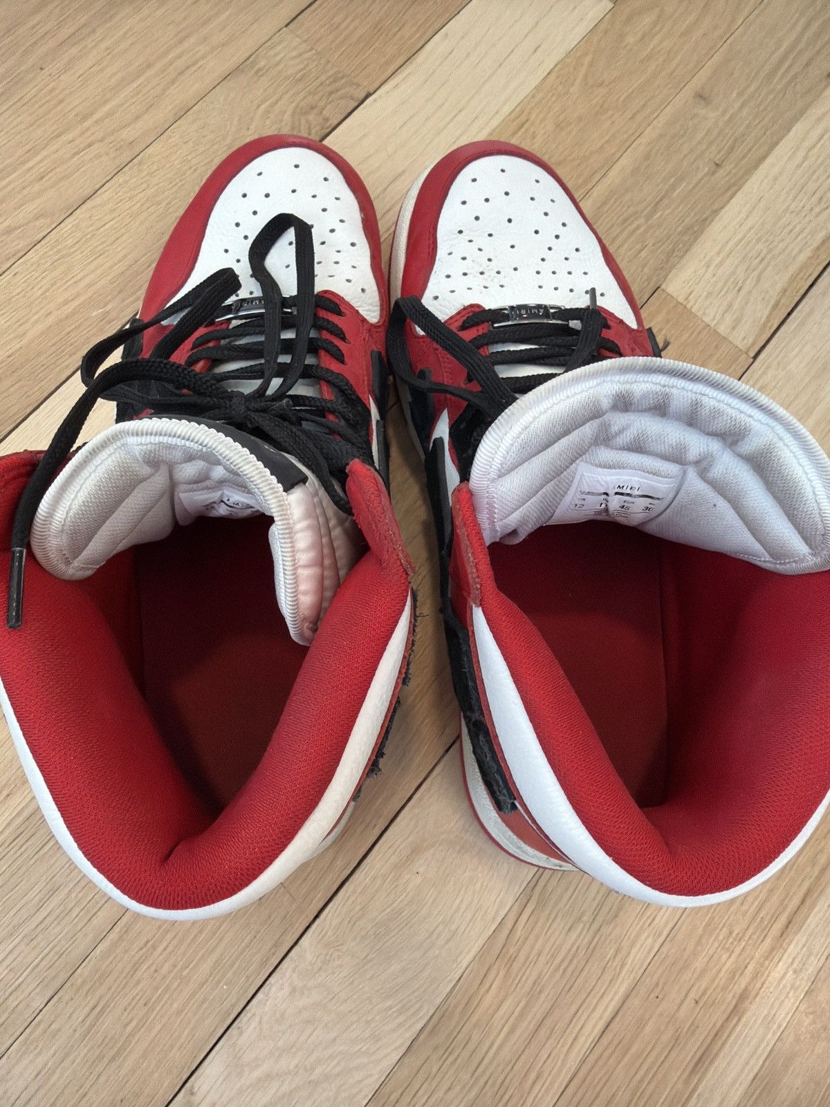 Amiri AMIRI SKEL-TOP HIGH RED bones Size US 12 / EU 45 - 7 Thumbnail