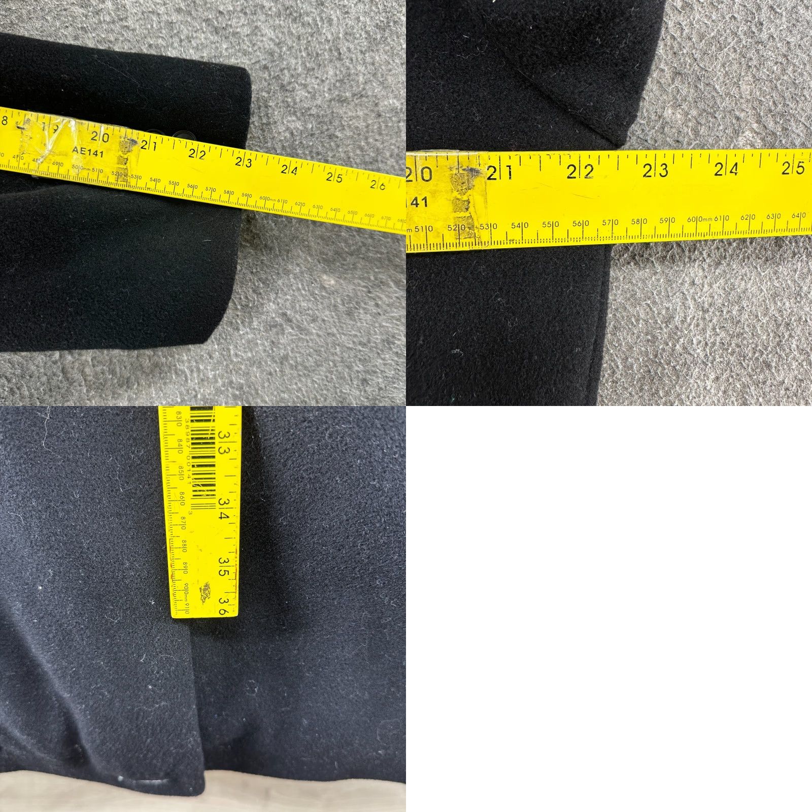Kasper VINTAGE Kasper Coat Mens L Black Long Cashmere Blend Button Up Open 80s Classic Overcoat Long Sleeve Size US L / EU 52-54 / 3 - 11 Thumbnail
