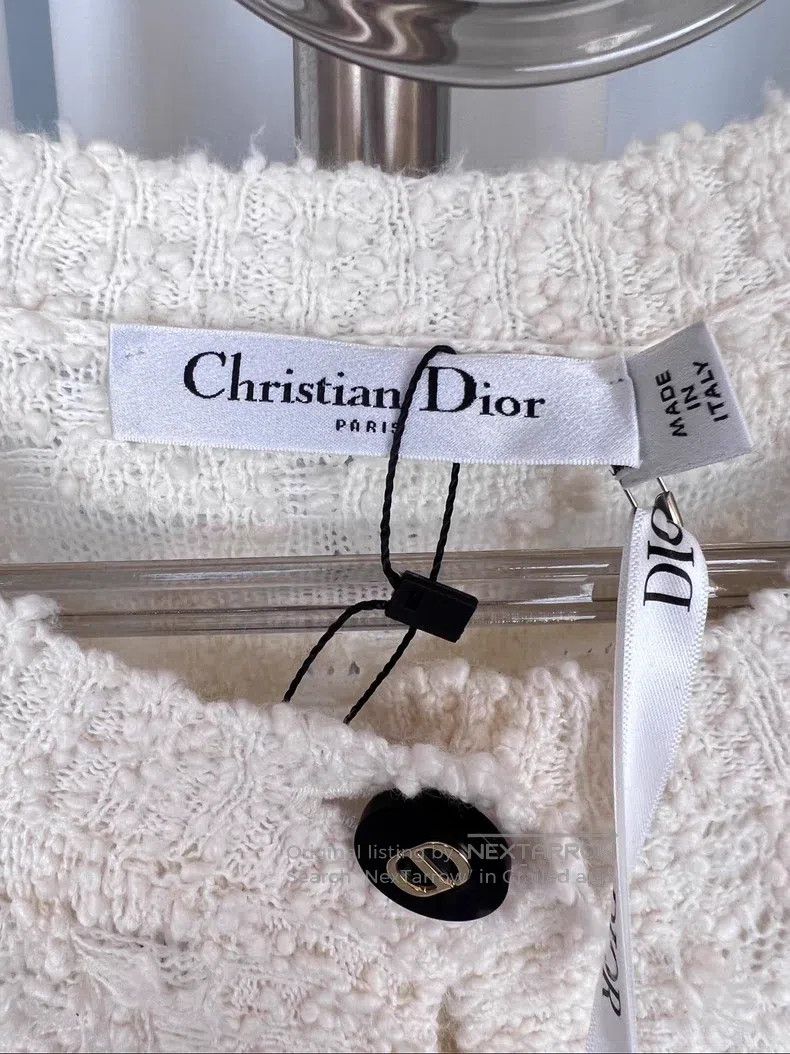 Dior Dior FW24 solid colour round neck single-breasted casual s Size M / US 6-8 / IT 42-44 - 3 Thumbnail