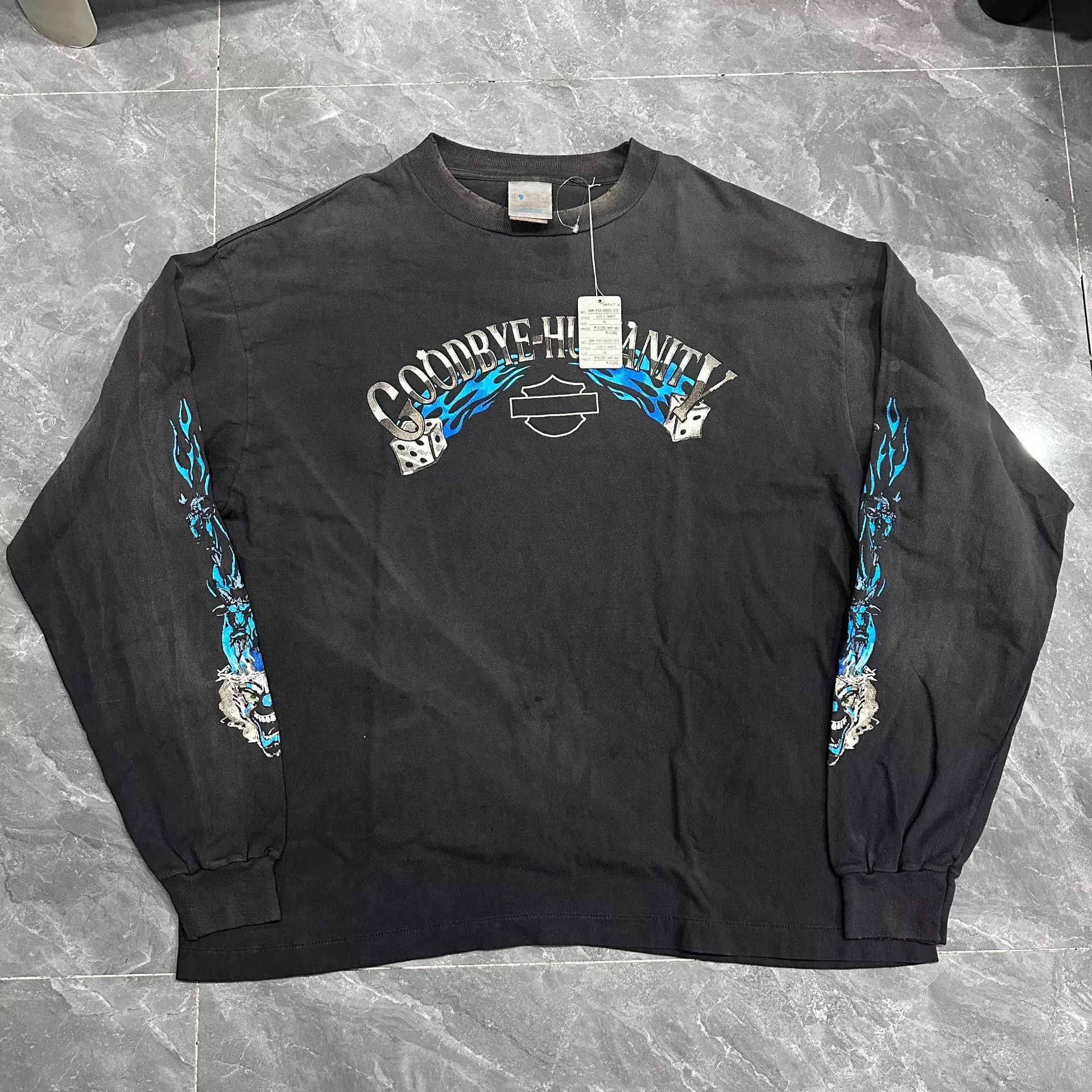 Saint Michael Saint Michael Basketball Flame Long Sleeve Shirt Size US XL / EU 56 / 4 - 1 Thumbnail