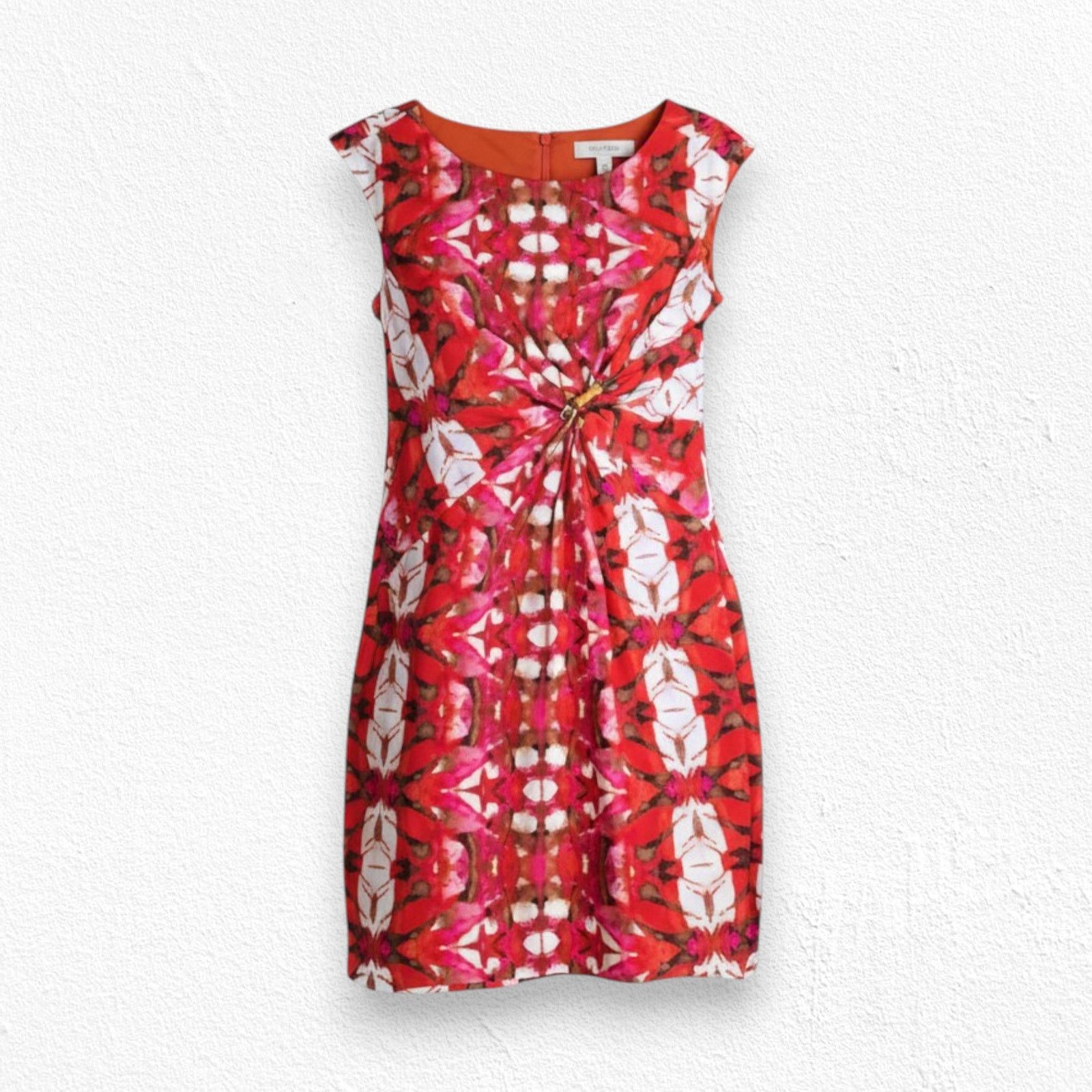 Anne Klein Anne Klein Red Pink Tie Dye Bodycon Dress Size 6 Size M / US 6-8 / IT 42-44 - 1 Thumbnail