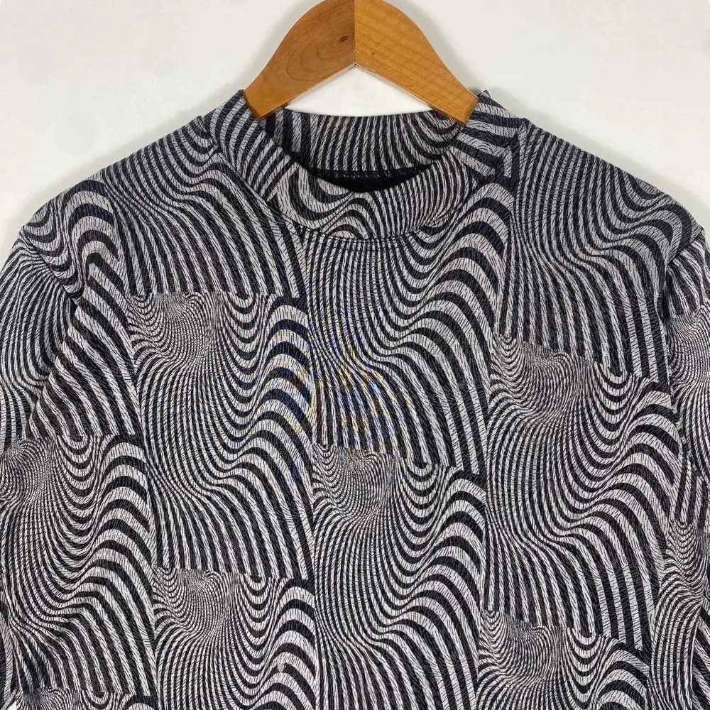 Japanese Brand Vintage 90's PSYCHEDELIC DESIGN Long Sleeve Tee Shirt Size M / US 6-8 / IT 42-44 - 2 Thumbnail