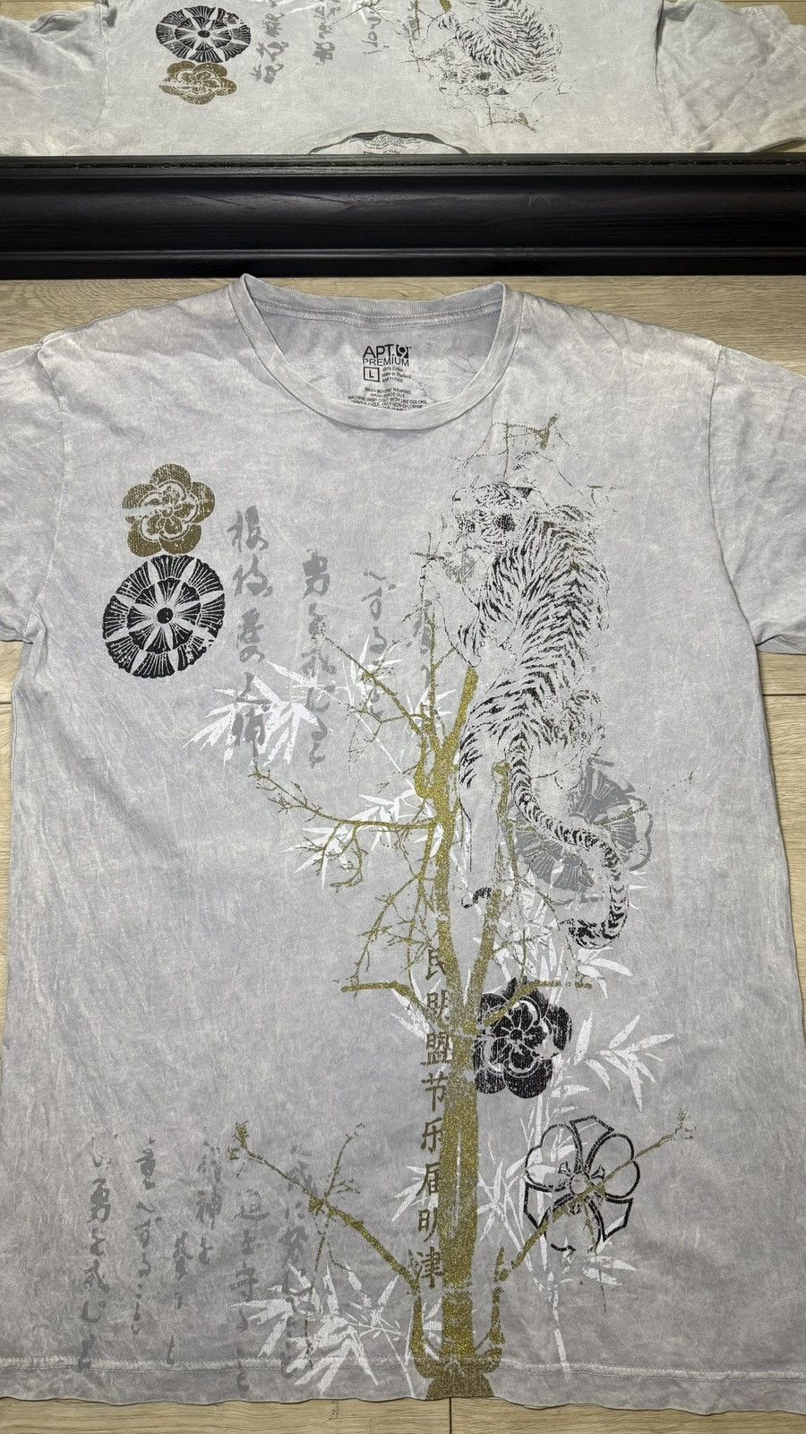 Ed Hardy Y2K 2000s Apt 9 Golden Japanese Tiger Flower All Over Print Size US L / EU 52-54 / 3 - 3 Thumbnail