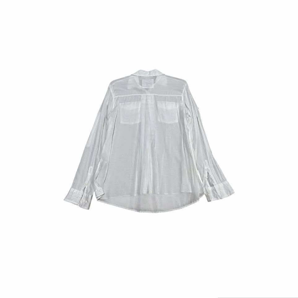 Le Grande Bleu (L.G.B.) 🔥Sick Y2K G.o.a Rayon Shirt Double Pockets Long Sleeve Size US L / EU 52-54 / 3 - 7 Thumbnail
