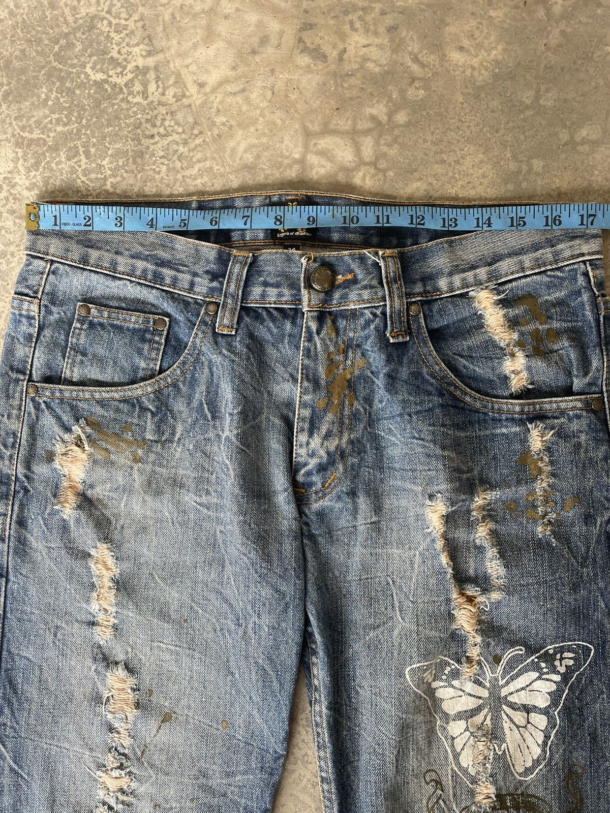 Japanese Brand Japanese Brand Splitter Distressed Pants Size US 34 / EU 50 - 5 Thumbnail
