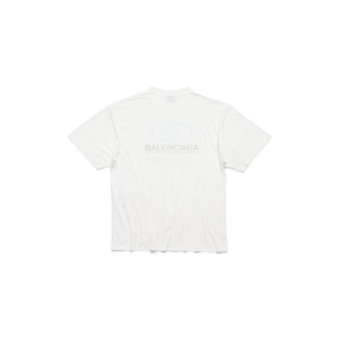 Balenciaga o1s1rm1224 Surfer T-Shirt Medium Fit in White | Grailed