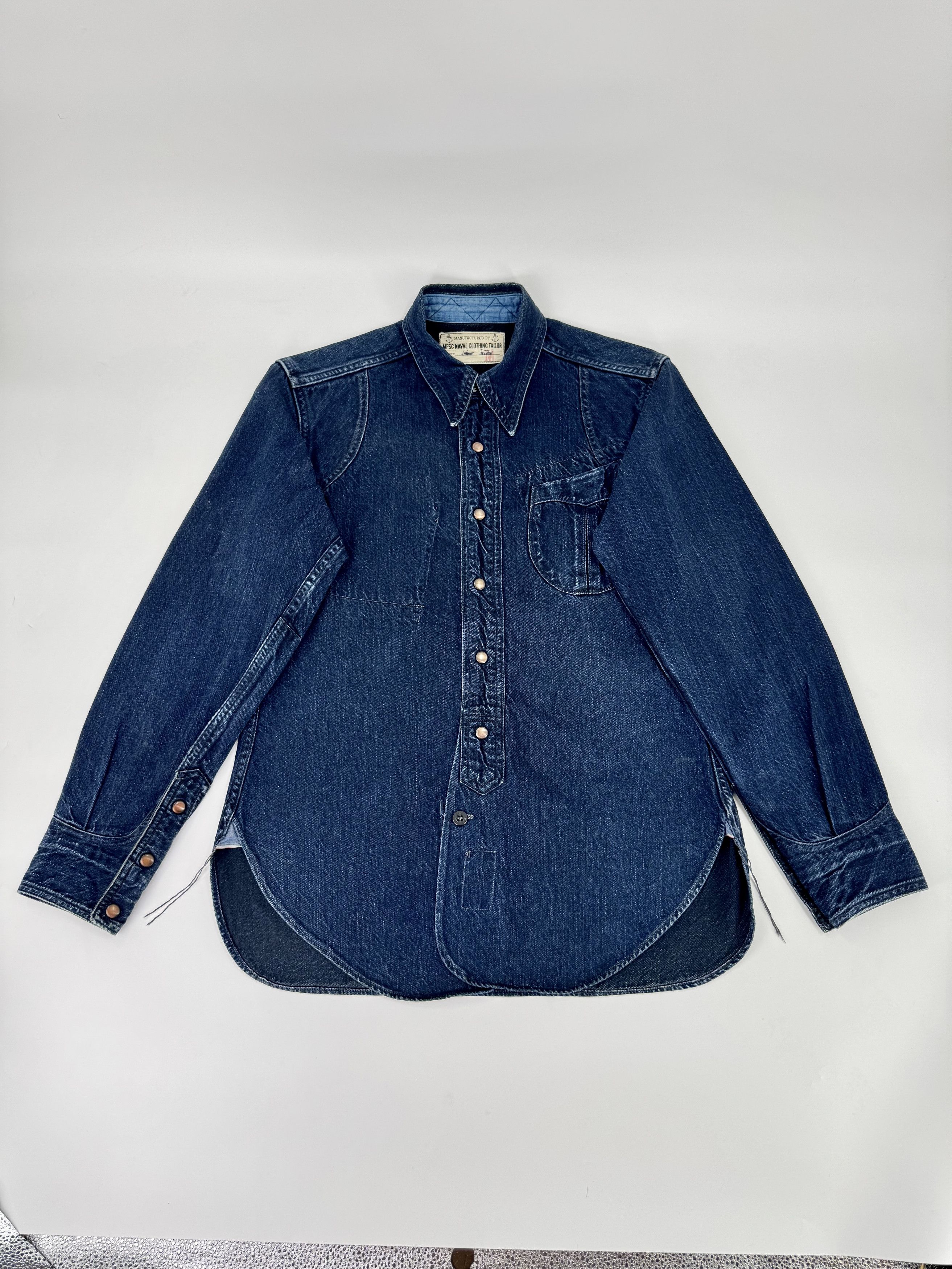 Mister Freedom × Sugar Cane Mister Freedom Sugar Cane 189mn Indigo Midnight CPO Medium Size US M / EU 48-50 / 2 - 1 Thumbnail