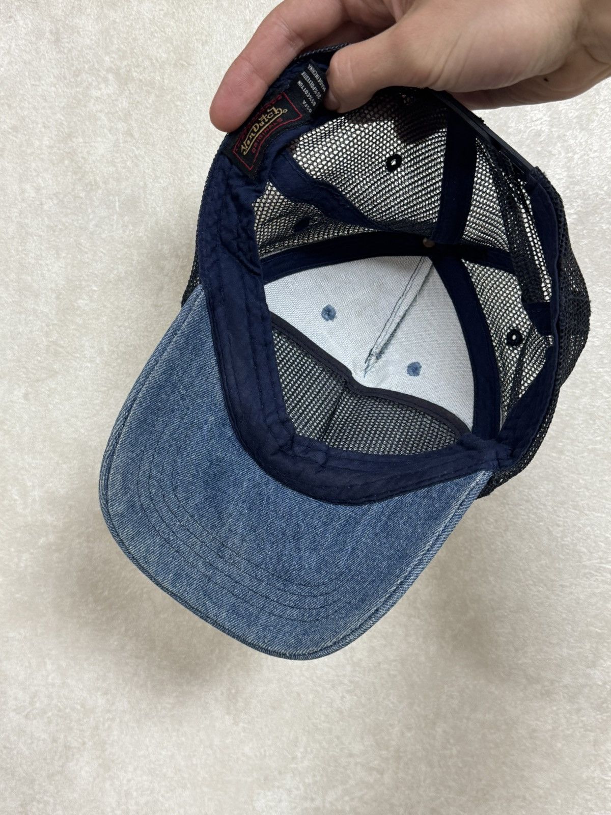 Vintage × Von Dutch Vintage Von Dutch Y2K jeans denim cap hat Size ONE SIZE - 5 Thumbnail