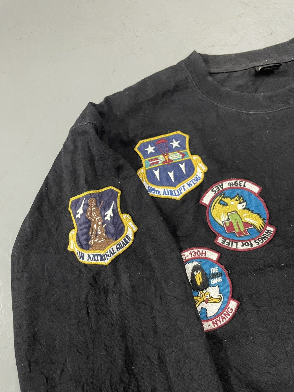 Avirex AVIREX Long Sleeve N.Y. A.N.G. Patch T-Shirt Rare Size US XXL / EU 58 / 5 - 12 Thumbnail