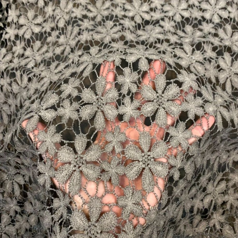 Vintage LULU B Dress Women Small Mini Floral Cheetah Print Sheer Lined Turtleneck Size S / US 4 / IT 40 - 3 Thumbnail