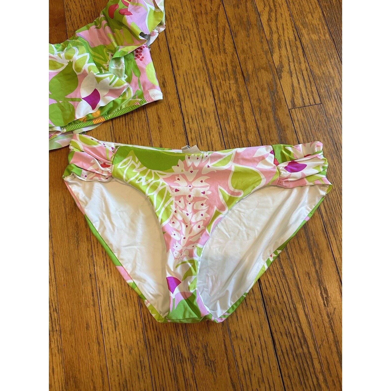 Trina Turk Trina Turk Bandeau Bikini Set Size 14 La Palma Size ONE SIZE - 5 Thumbnail